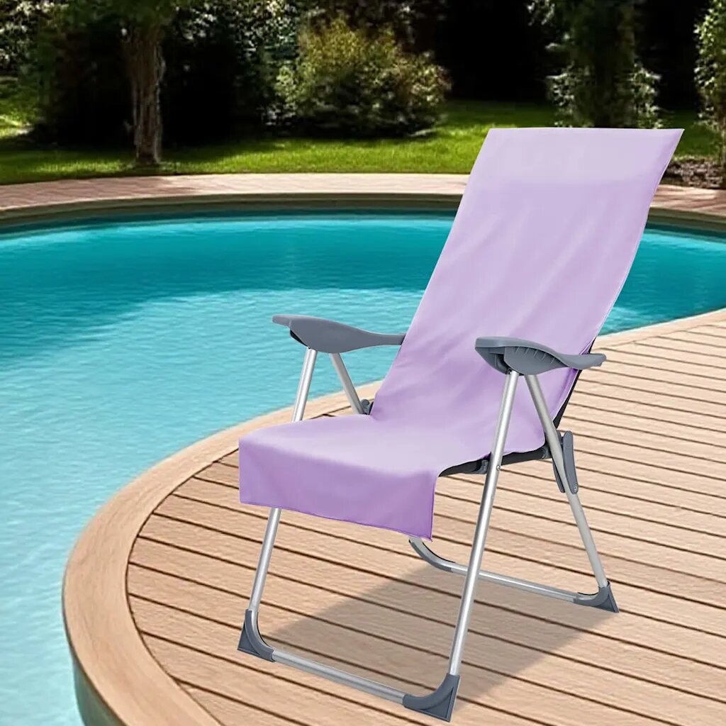 vidaXL Външни кърпи за стол 2 бр. Лилаво 130 x 60 см