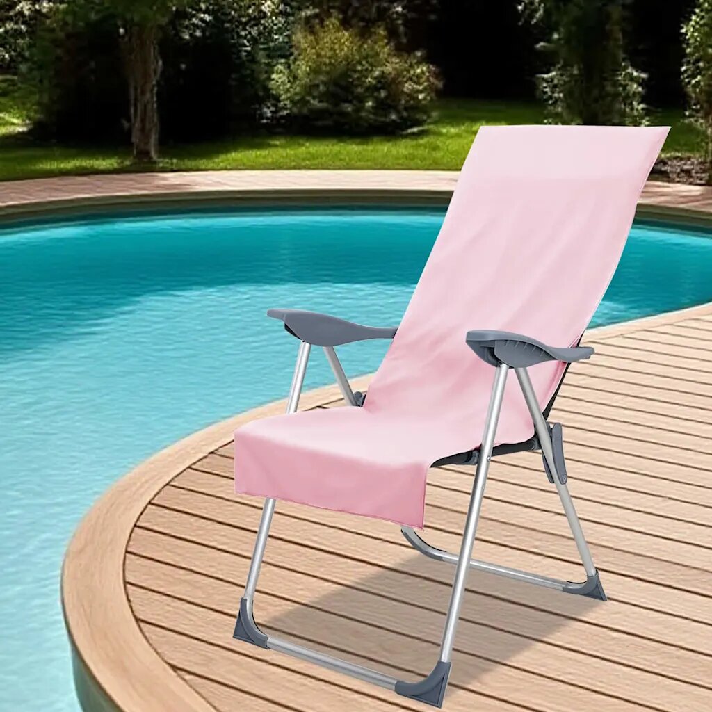 vidaXL Външни кърпи за стол 2 бр. Розово 130 x 60 см