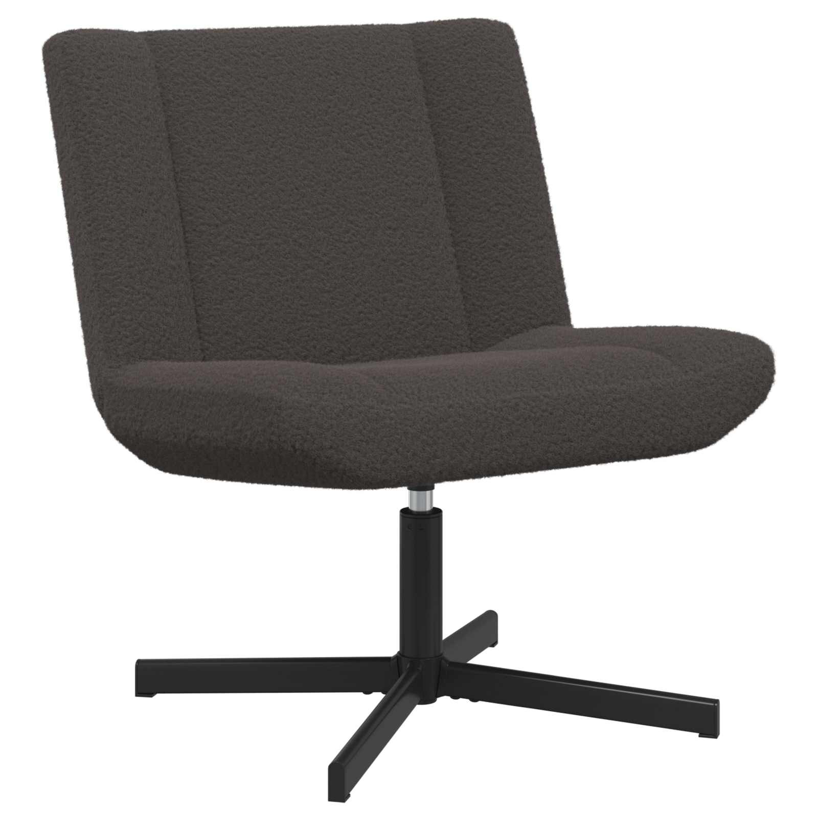 vidaXL Въртящ се стол Тъмен сив 63 x 75 x 76 см Овча