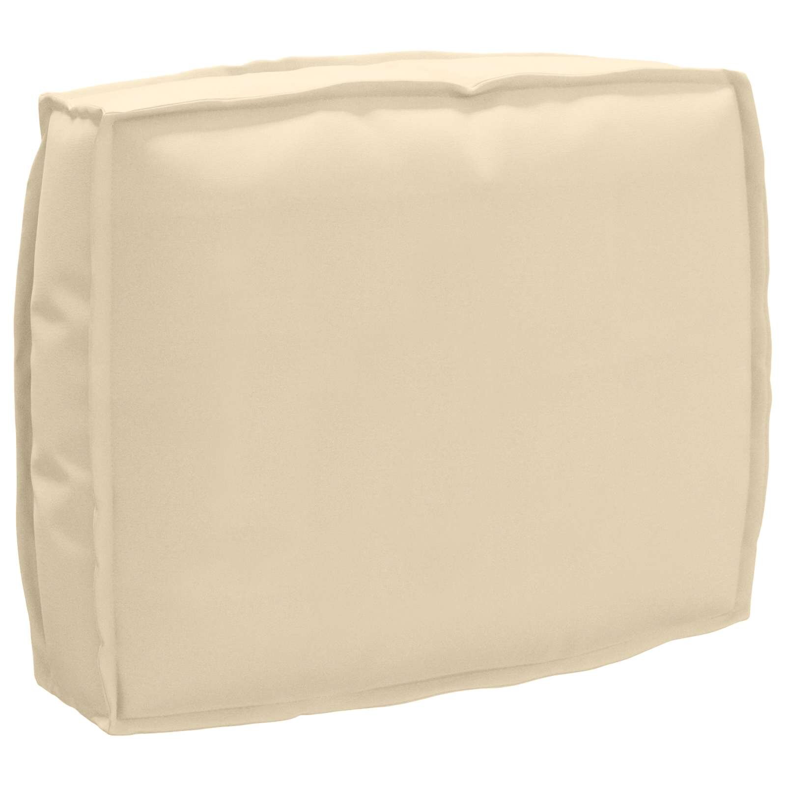 vidaXL Възглавница Бежово 50 x 40 x 12 cm Оксфордска тъкан