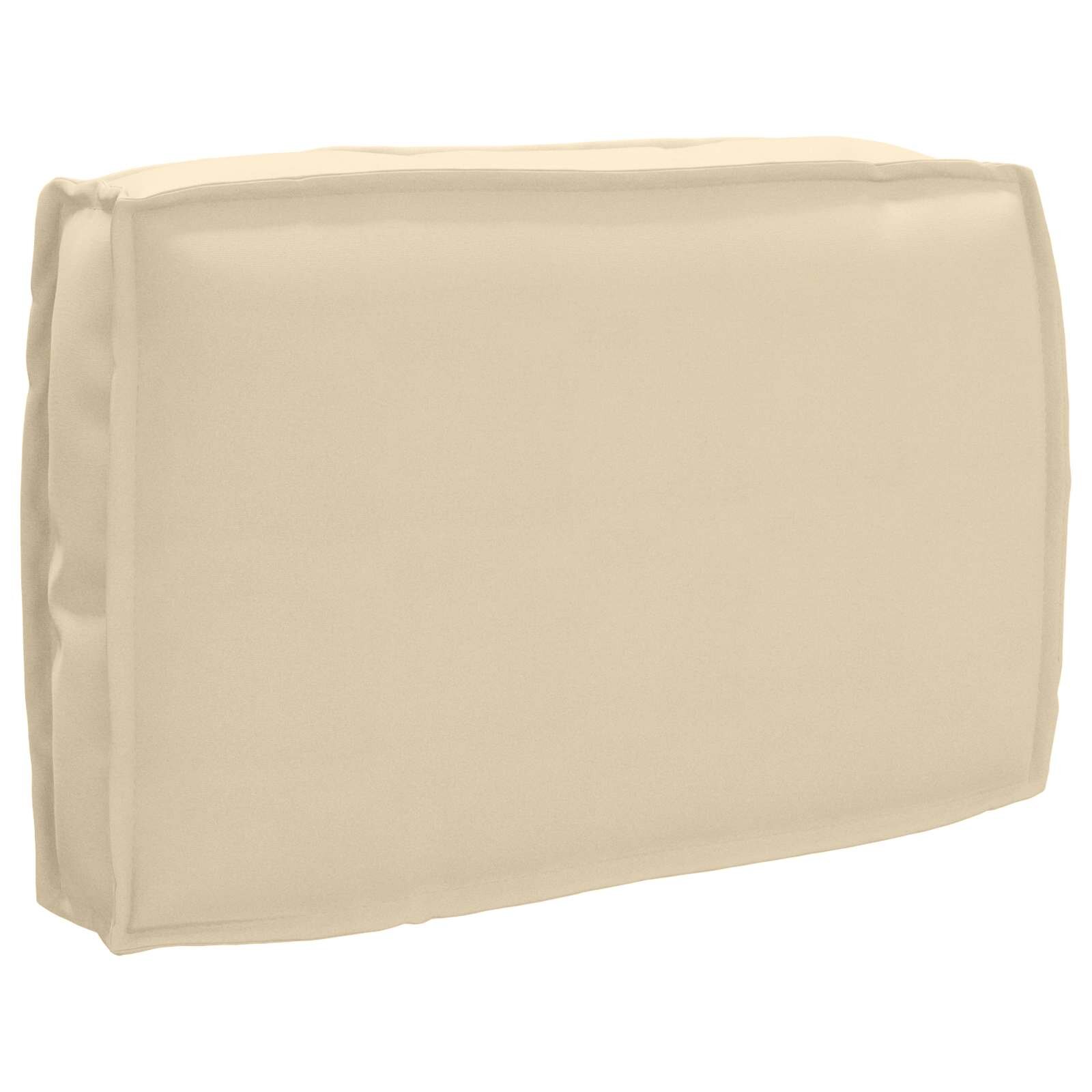 vidaXL Възглавница Бежово 60 x 40 x 12 cm Оксфордска тъкан