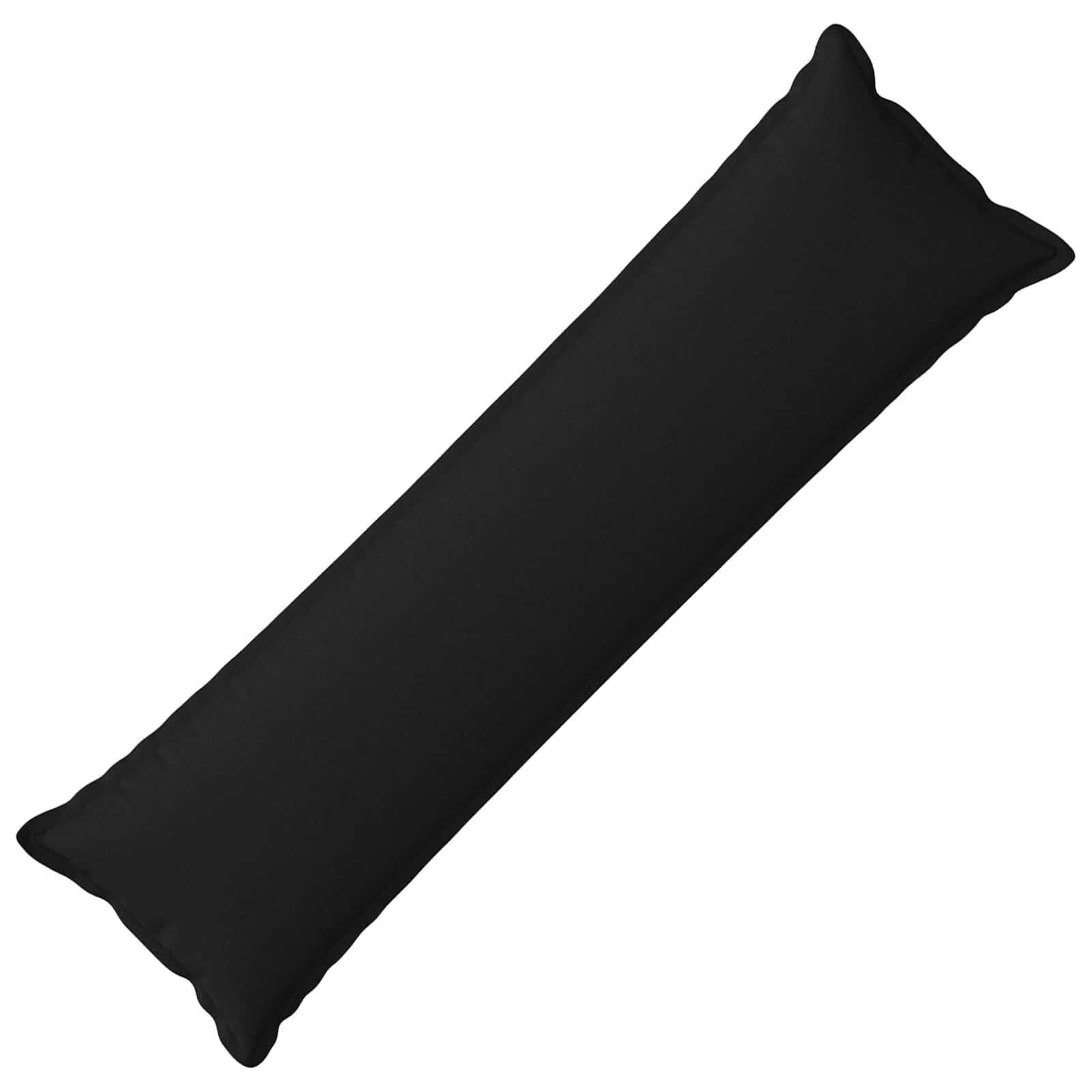vidaXL Възглавница HOUTEN Черно 40 x 145 см Изкуствен лен