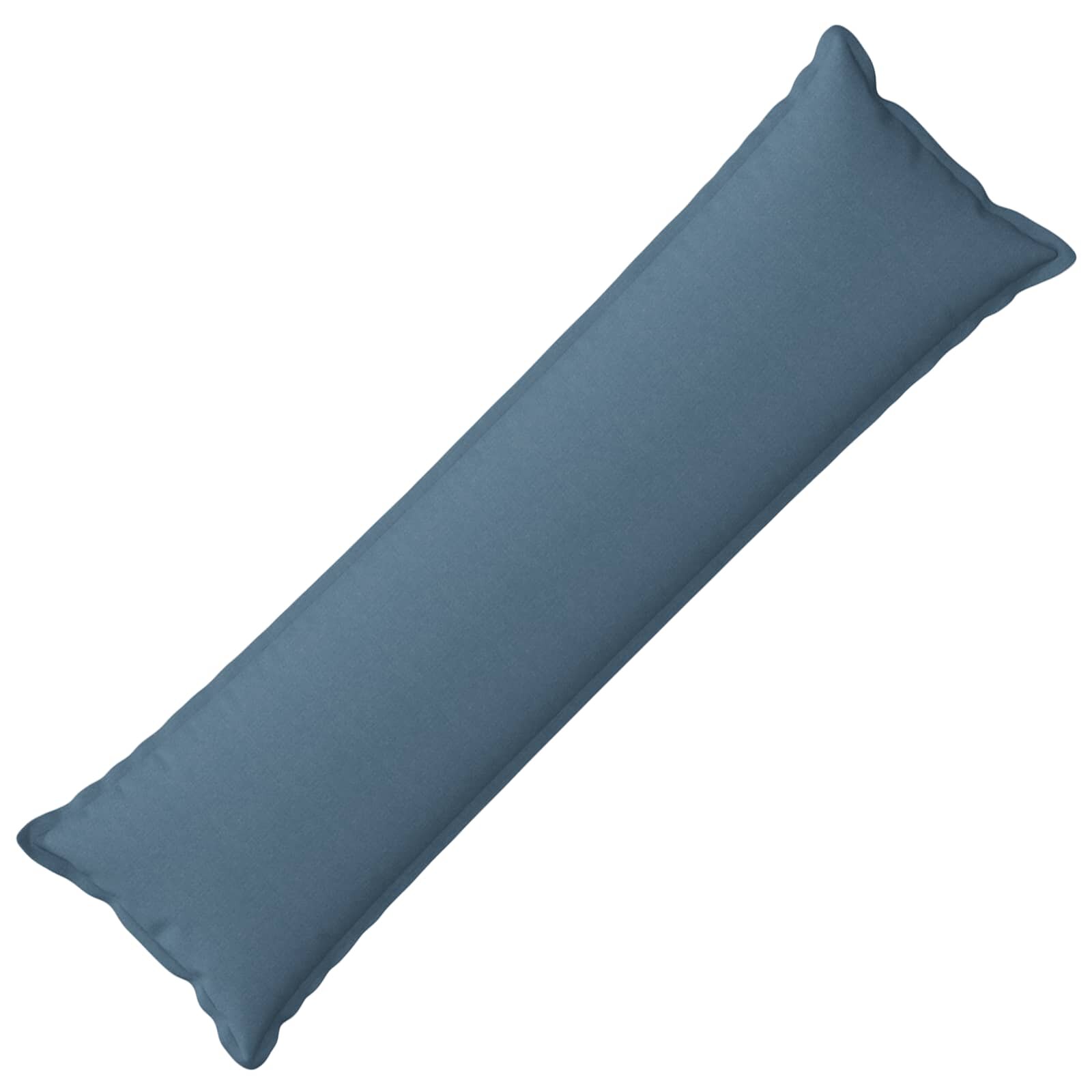 vidaXL Възглавница HOUTEN Дънково син 40 x 145 см Изкуствен лен