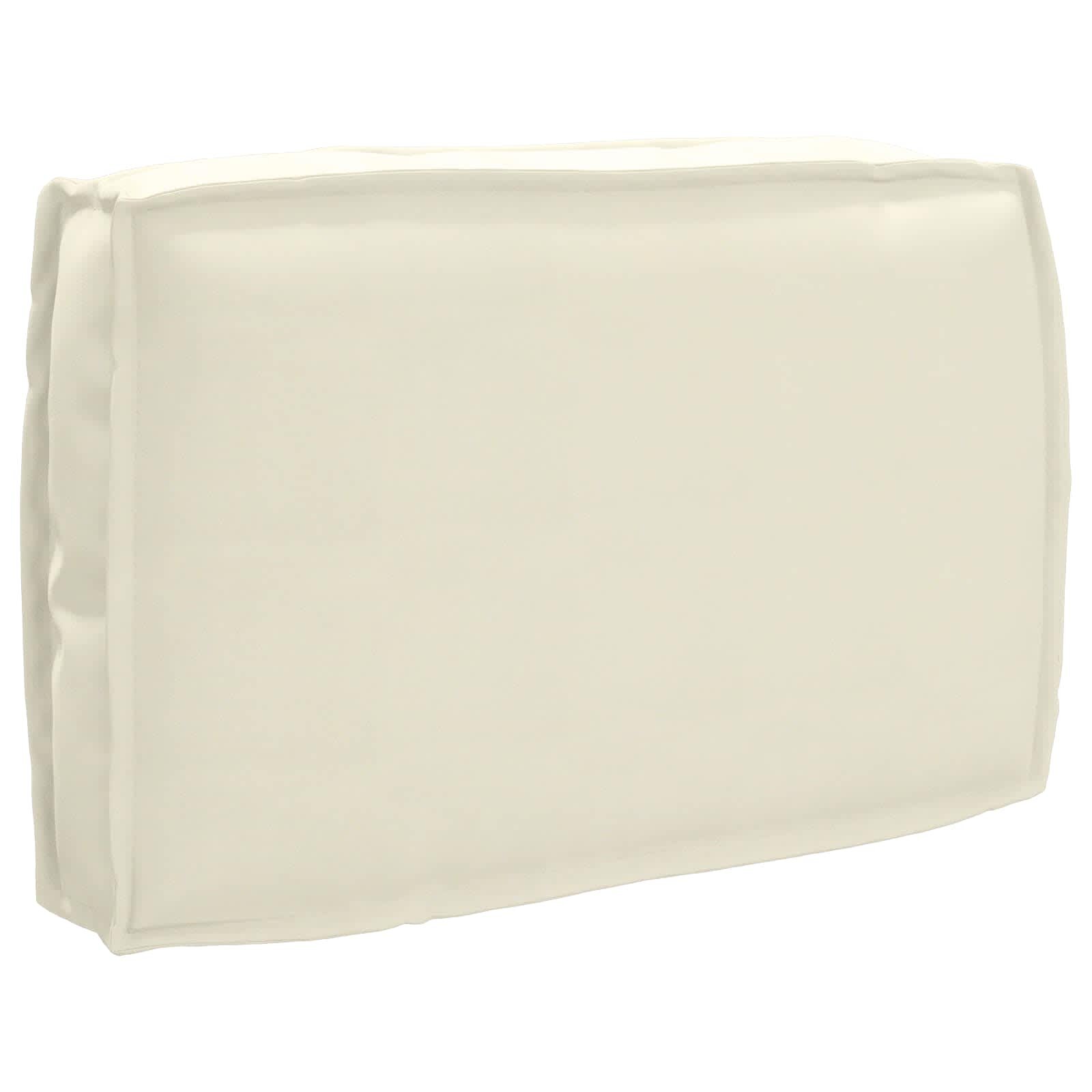 vidaXL Възглавница Крем 60 x 40 x 12 cm Оксфордска тъкан
