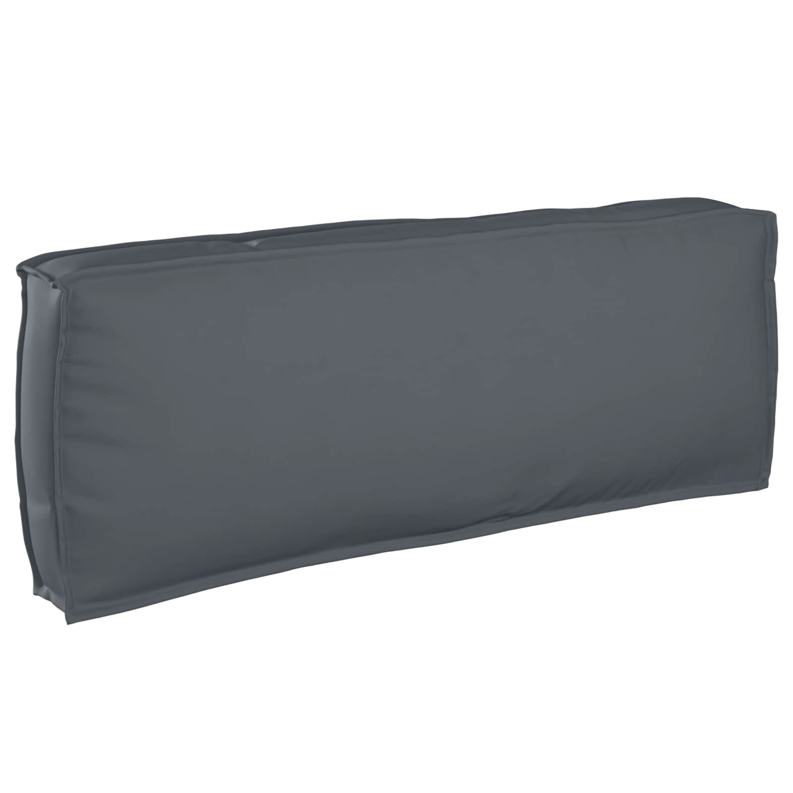 vidaXL Възглавница Оксфордска тъкан Антрацит 120 x 40 x 12 cm