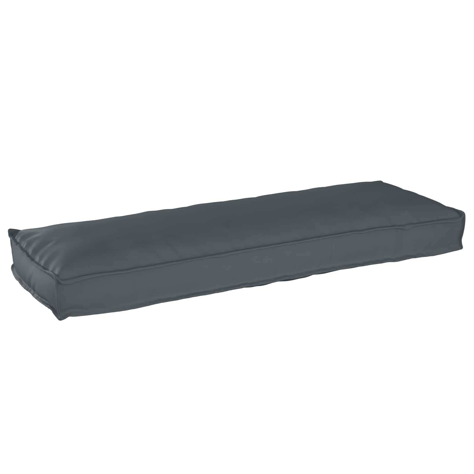 vidaXL Възглавница Оксфордска тъкан Антрацит 120 x 40 x 8 см