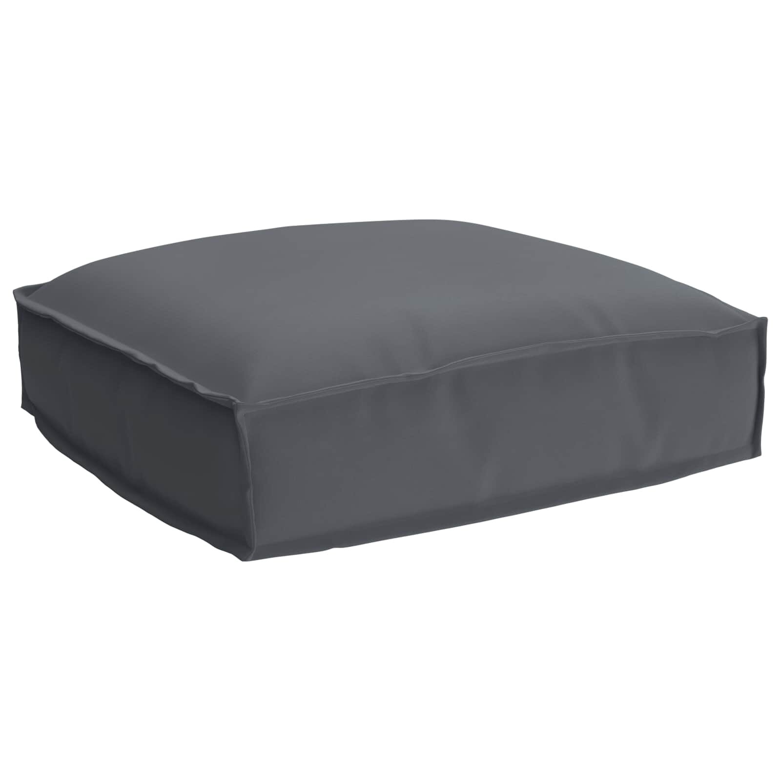 vidaXL Възглавница Оксфордска тъкан Антрацит 50 x 50 x 12 cm