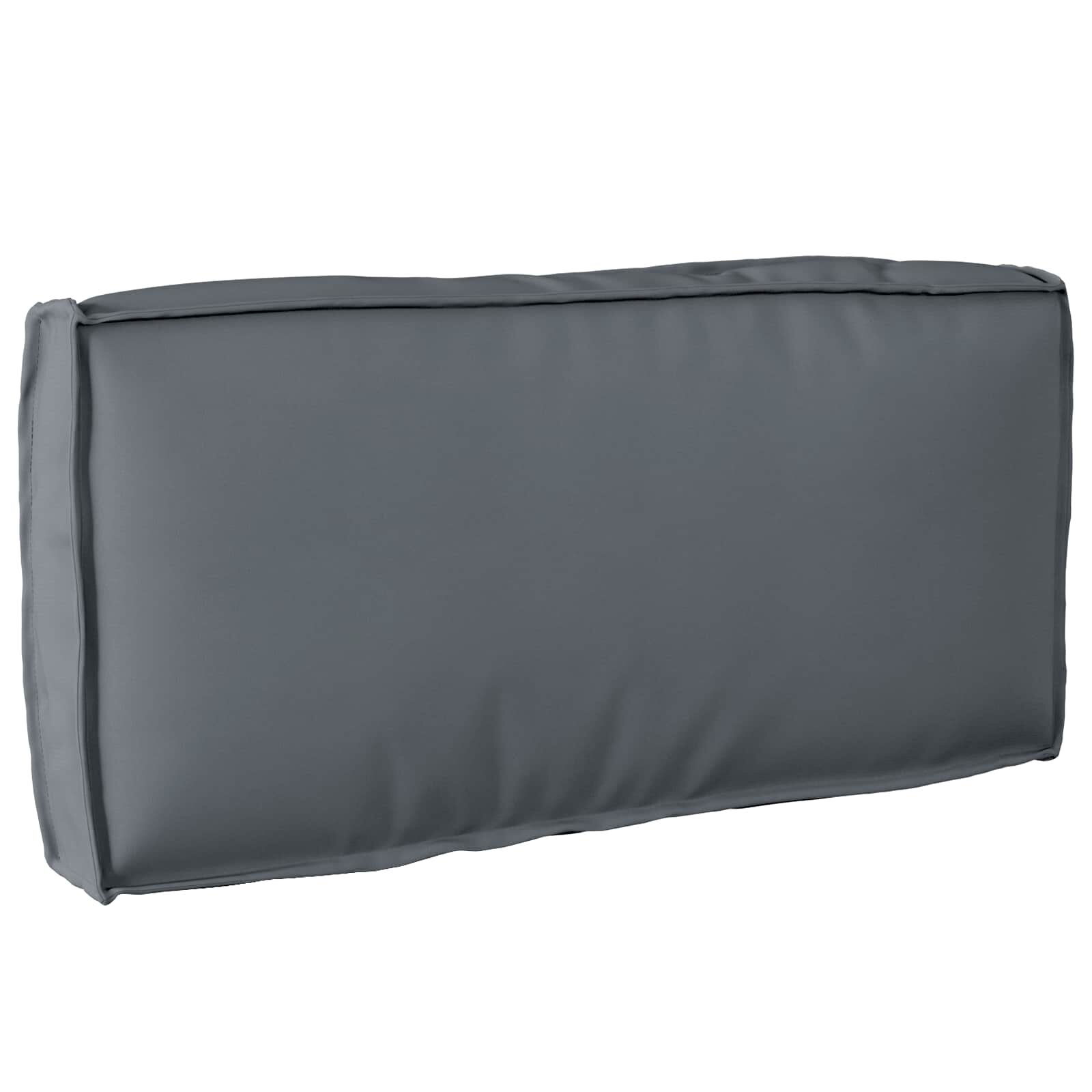 vidaXL Възглавница Оксфордска тъкан Антрацит 80 x 40 x 12 cm