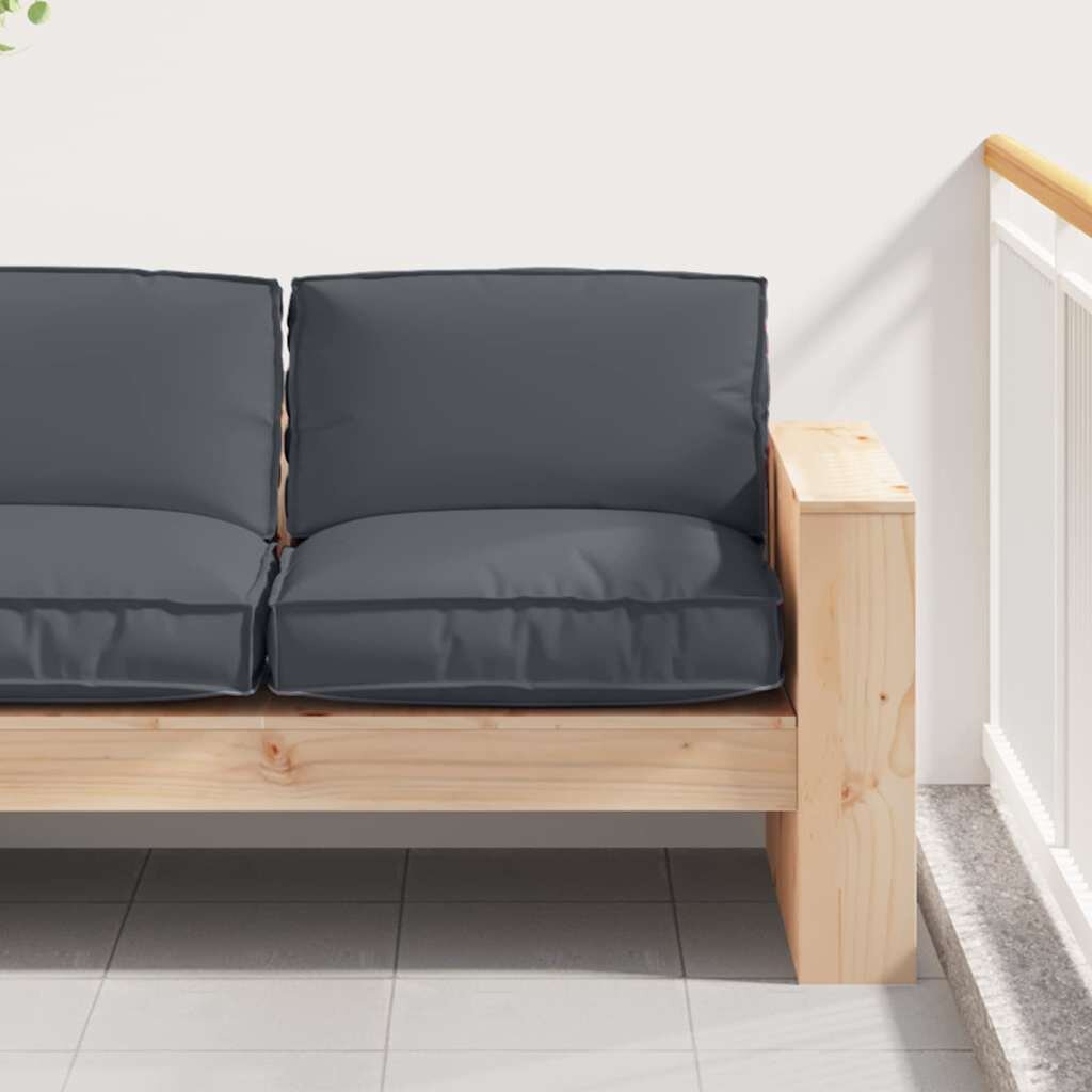vidaXL Възглавница Оксфордска тъкан Антрацит 80 x 80 x 12 cm