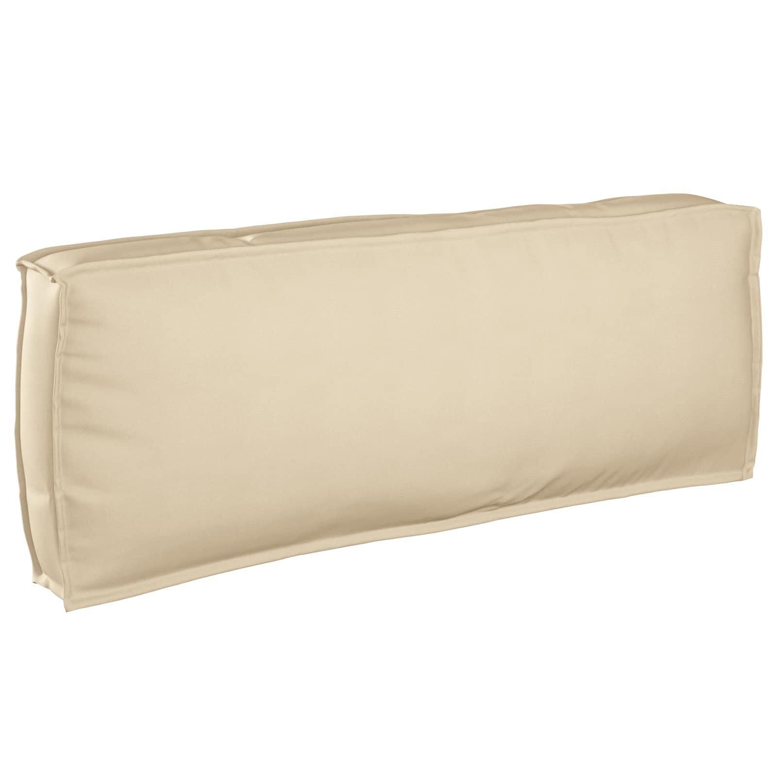 vidaXL Възглавница Оксфордска тъкан Бежово 120 x 40 x 12 cm