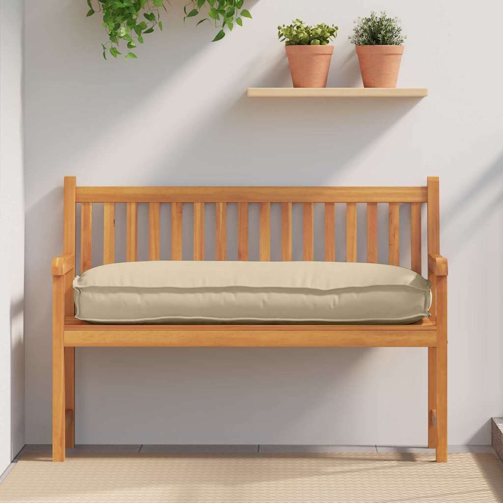 vidaXL Възглавница Оксфордска тъкан Бежово 120 x 50 x 12 см