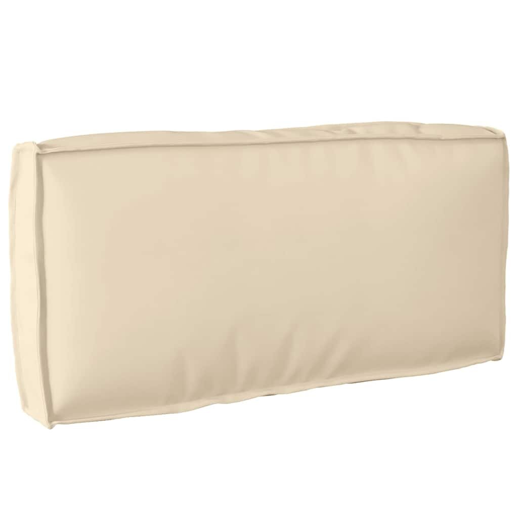 vidaXL Възглавница Оксфордска тъкан Бежово 80 x 40 x 12 cm