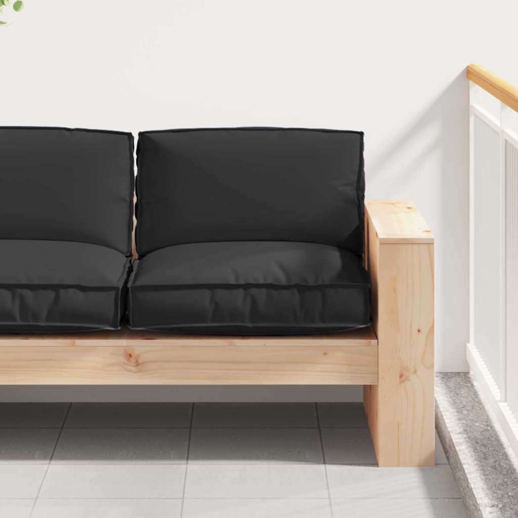 vidaXL Възглавница Оксфордска тъкан Черно 80 x 80 x 12 cm