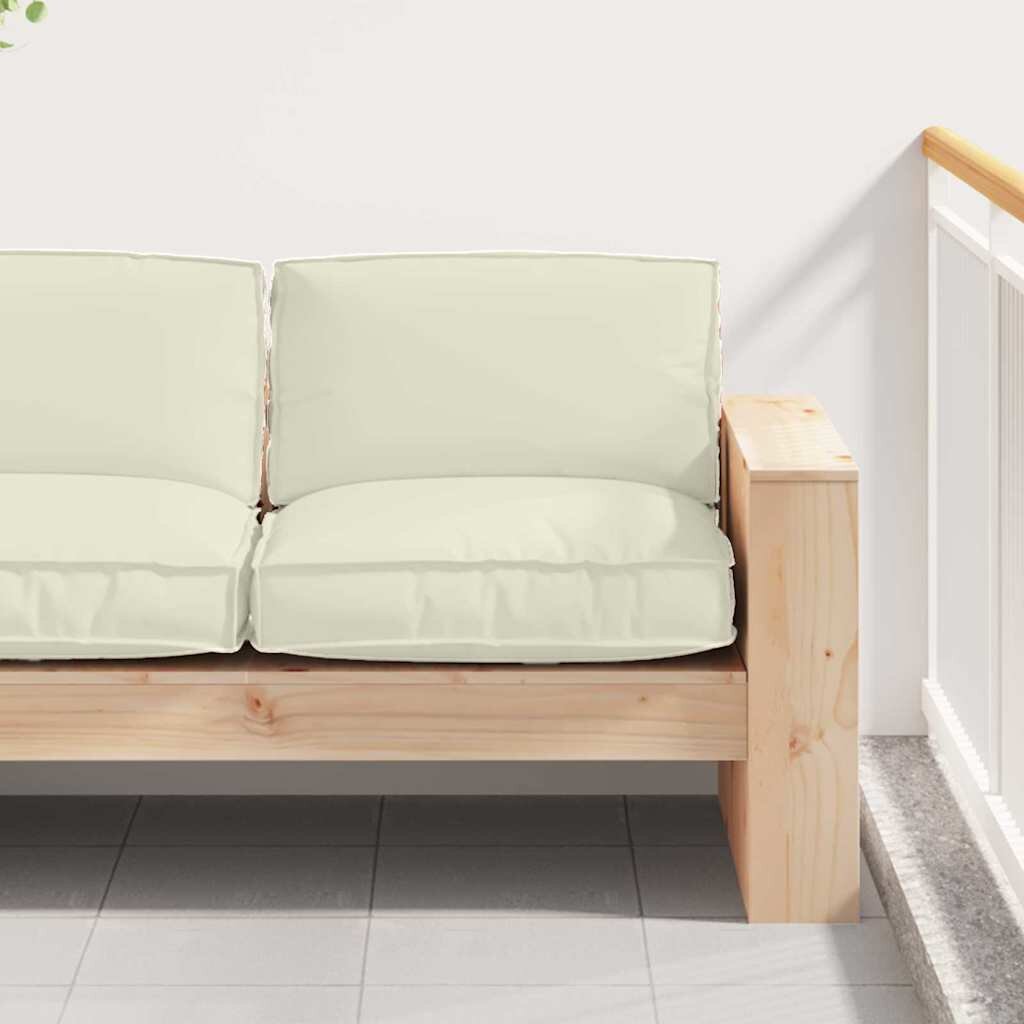 vidaXL Възглавница Оксфордска тъкан Крем 80 x 80 x 12 cm