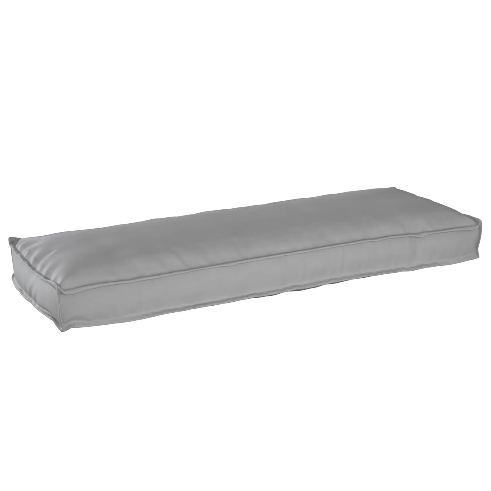 vidaXL Възглавница Оксфордска тъкан Сиво 120 x 40 x 8 см