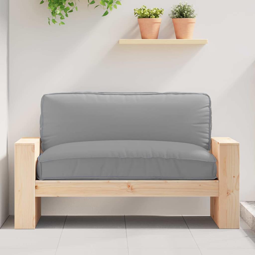 vidaXL Възглавница Оксфордска тъкан Сиво 120 x 80 x 12 cm