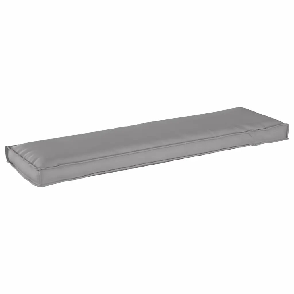 vidaXL Възглавница Оксфордска тъкан Сиво 140 x 40 x 8 см
