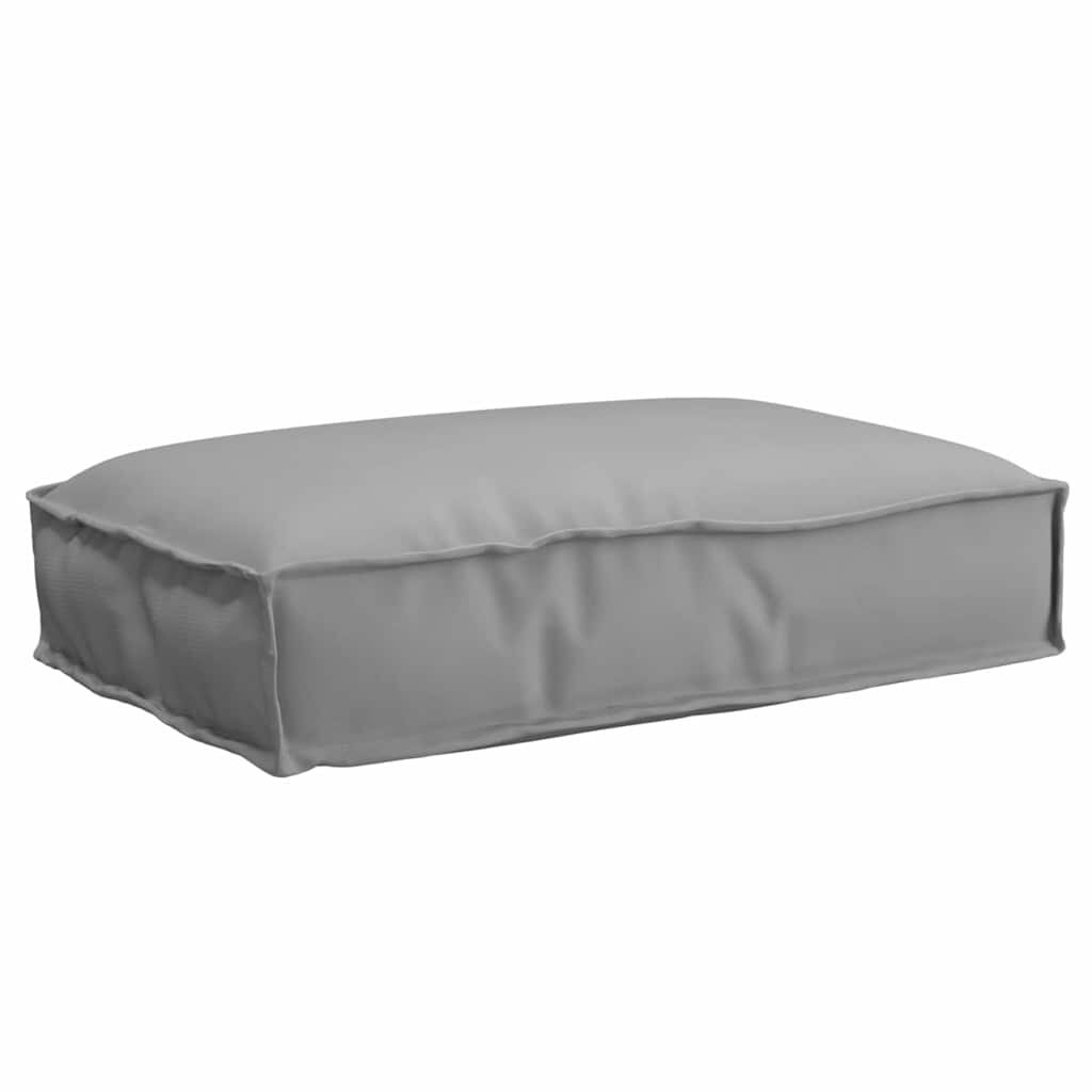 vidaXL Възглавница Оксфордска тъкан Сиво 60 x 40 x 8 см