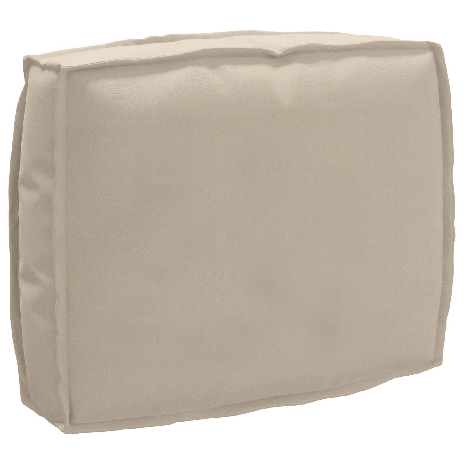 vidaXL Възглавница Оксфордска тъкан Таупе 50 x 40 x 12 cm