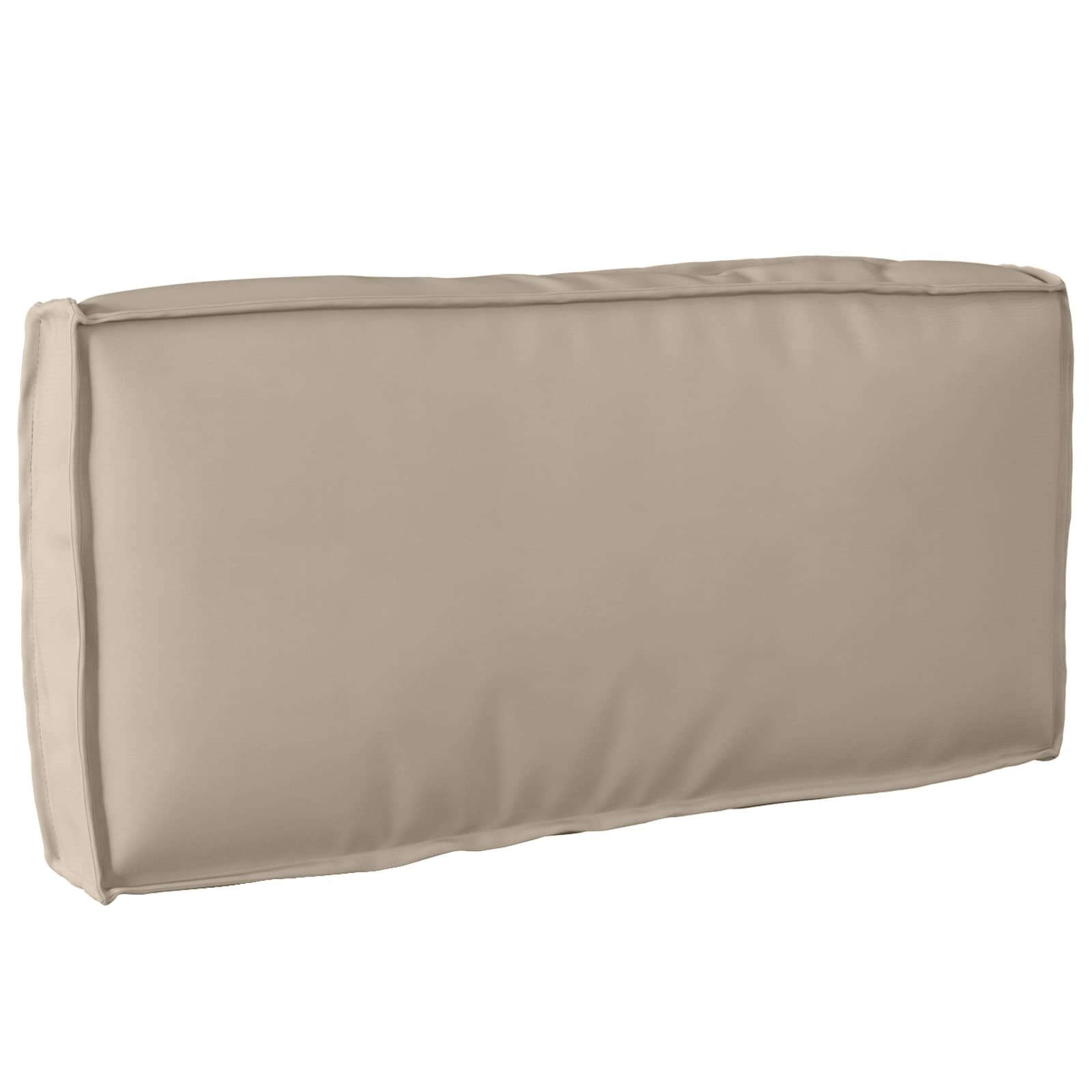 vidaXL Възглавница Оксфордска тъкан Таупе 80 x 40 x 12 cm