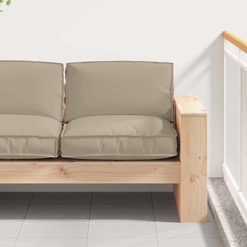 vidaXL Възглавница Оксфордска тъкан Таупе 80 x 80 x 12 cm