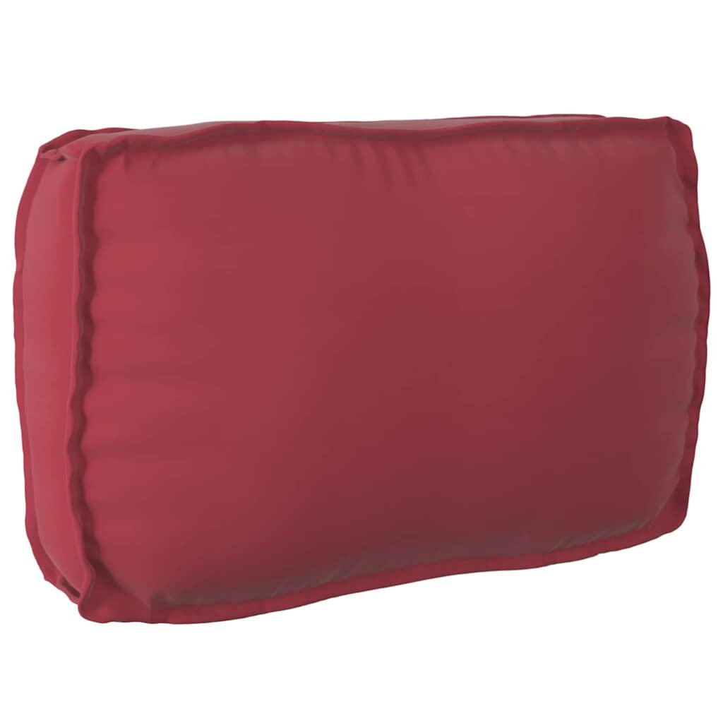 vidaXL Възглавница Оксфордска тъкан Виненочервен 70 x 40 x 12 cm