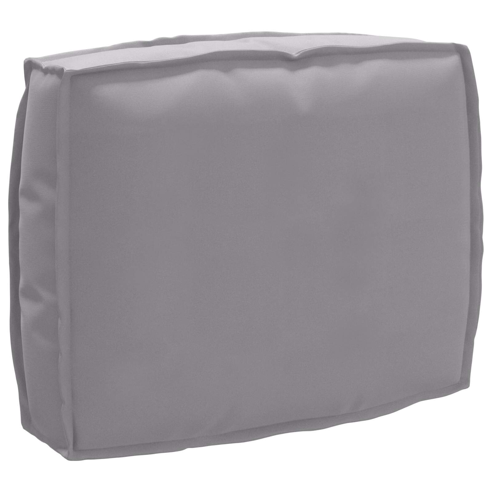 vidaXL Възглавница Сив 50 x 40 x 12 cm Оксфордска тъкан