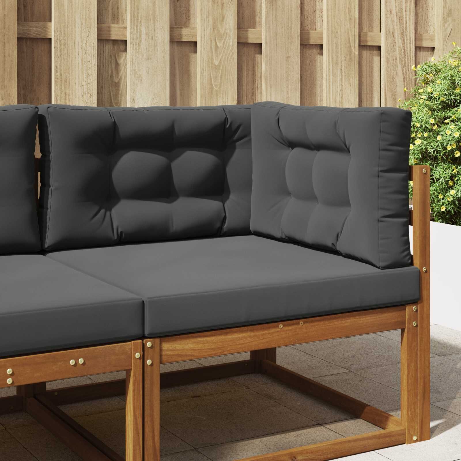vidaXL Възглавница за диван на открито Полиестер Антрацит 80 x 80 cm