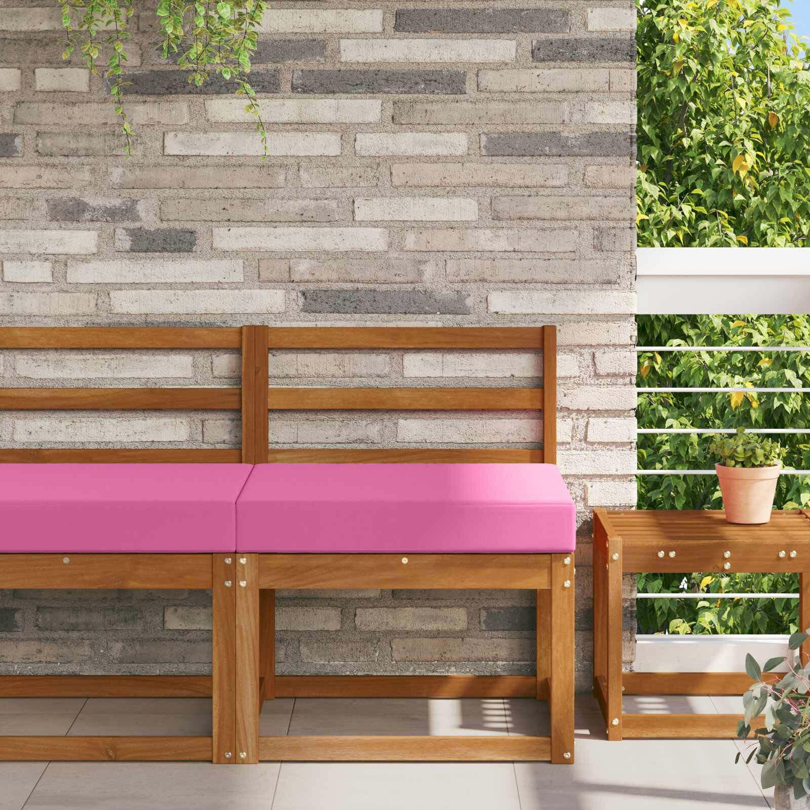 vidaXL Възглавница за диван на открито Полиестер Розово 60 x 60 cm