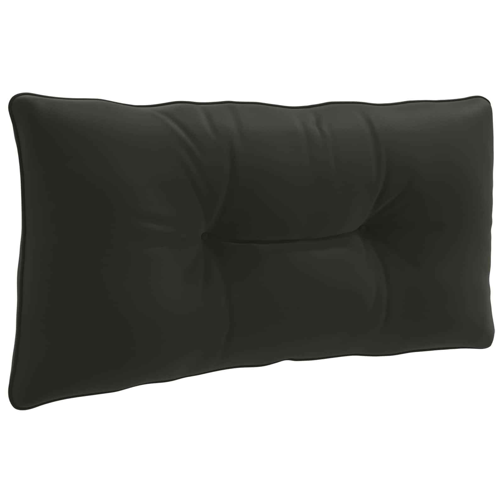 vidaXL Възглавница за гръб PUTTEN 100% полиестер Черно 70 x 40 x 10 см