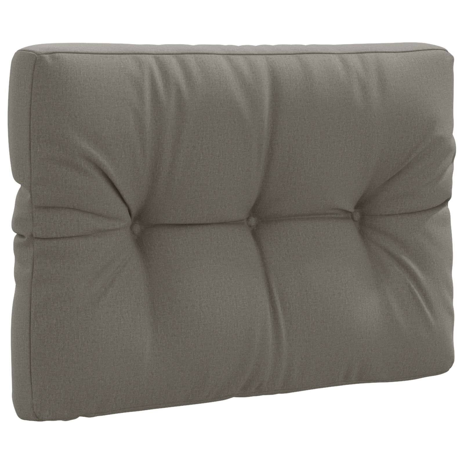 vidaXL Възглавница за палет VIANEN 100% полиестер Сиво 70 x 40 x 12 cm