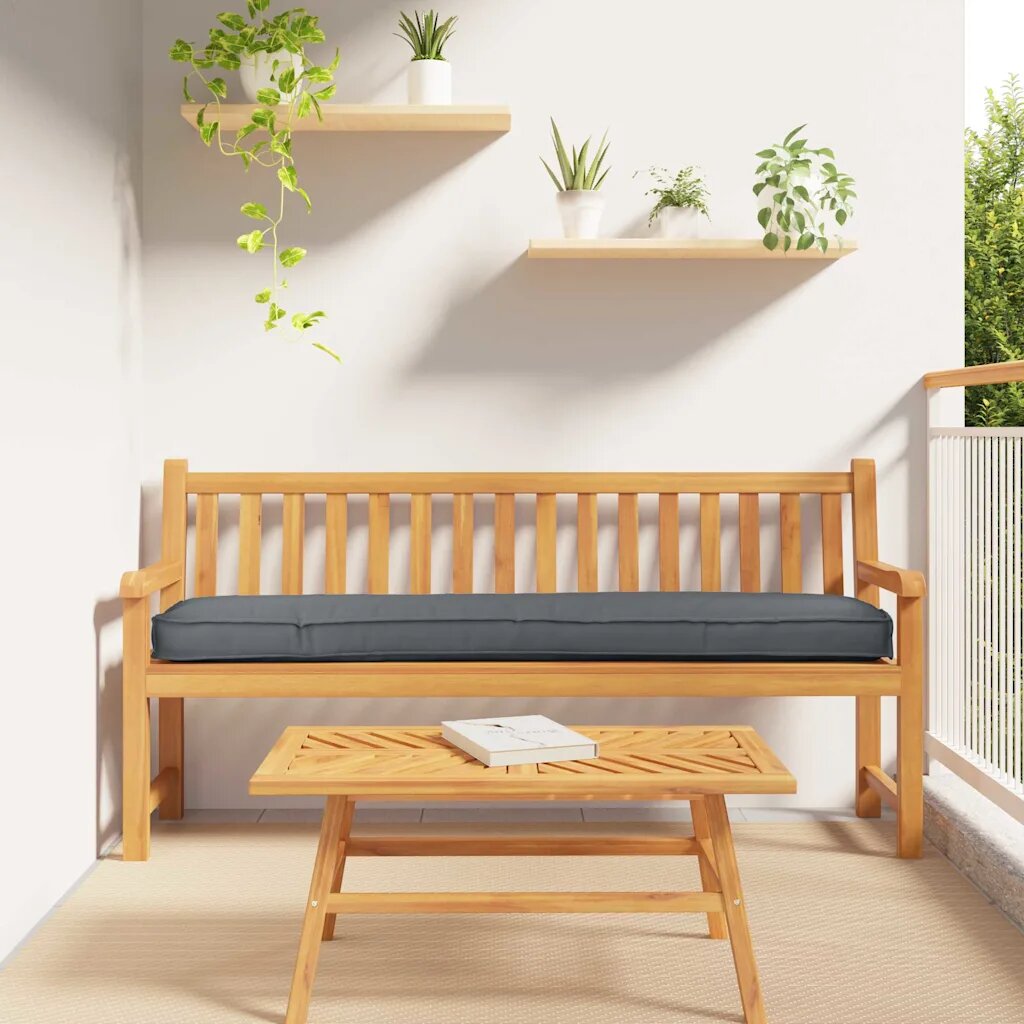 vidaXL Възглавница за палети Оксфордска тъкан Антрацит 180 x 40 x 8 см
