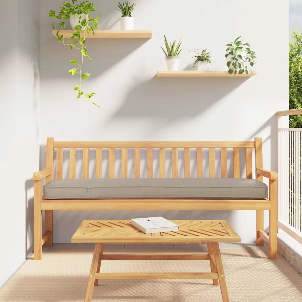 vidaXL Възглавница за палети Оксфордска тъкан Таупе 200 x 40 x 8 см