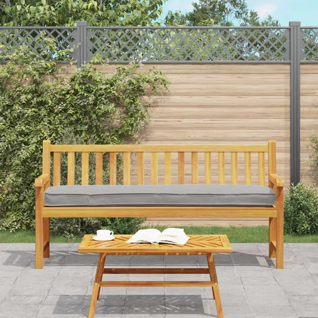 vidaXL Възглавница за палети Сив 200 x 40 x 8 см Оксфордска тъкан