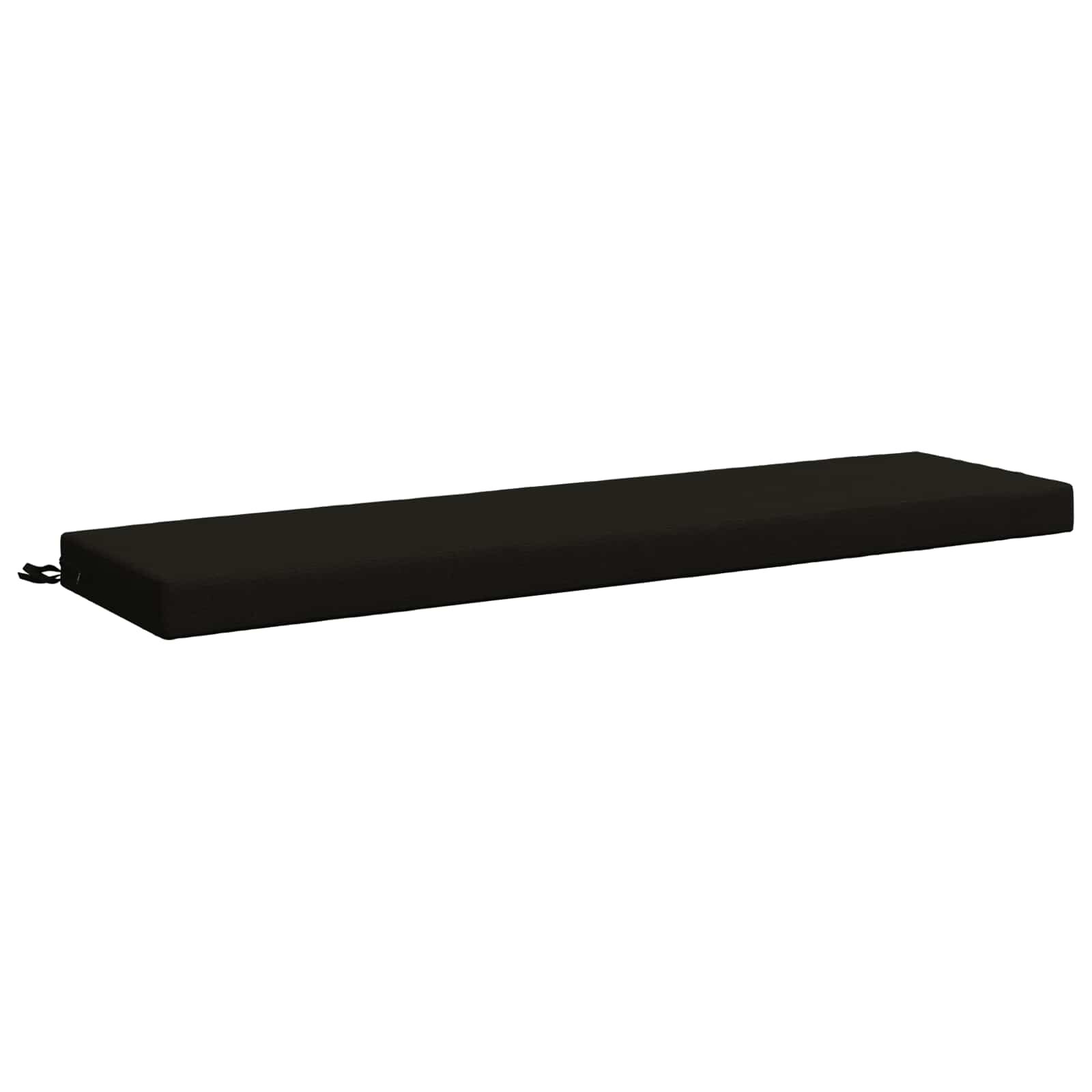 vidaXL Възглавница за пейка SOEST 100% полиестер Черно 150 x 40 x 8 см