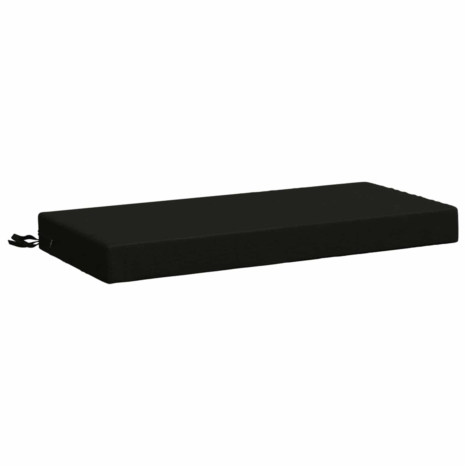 vidaXL Възглавница за пейка SOEST 100% полиестер Черно 60 x 40 x 8 см