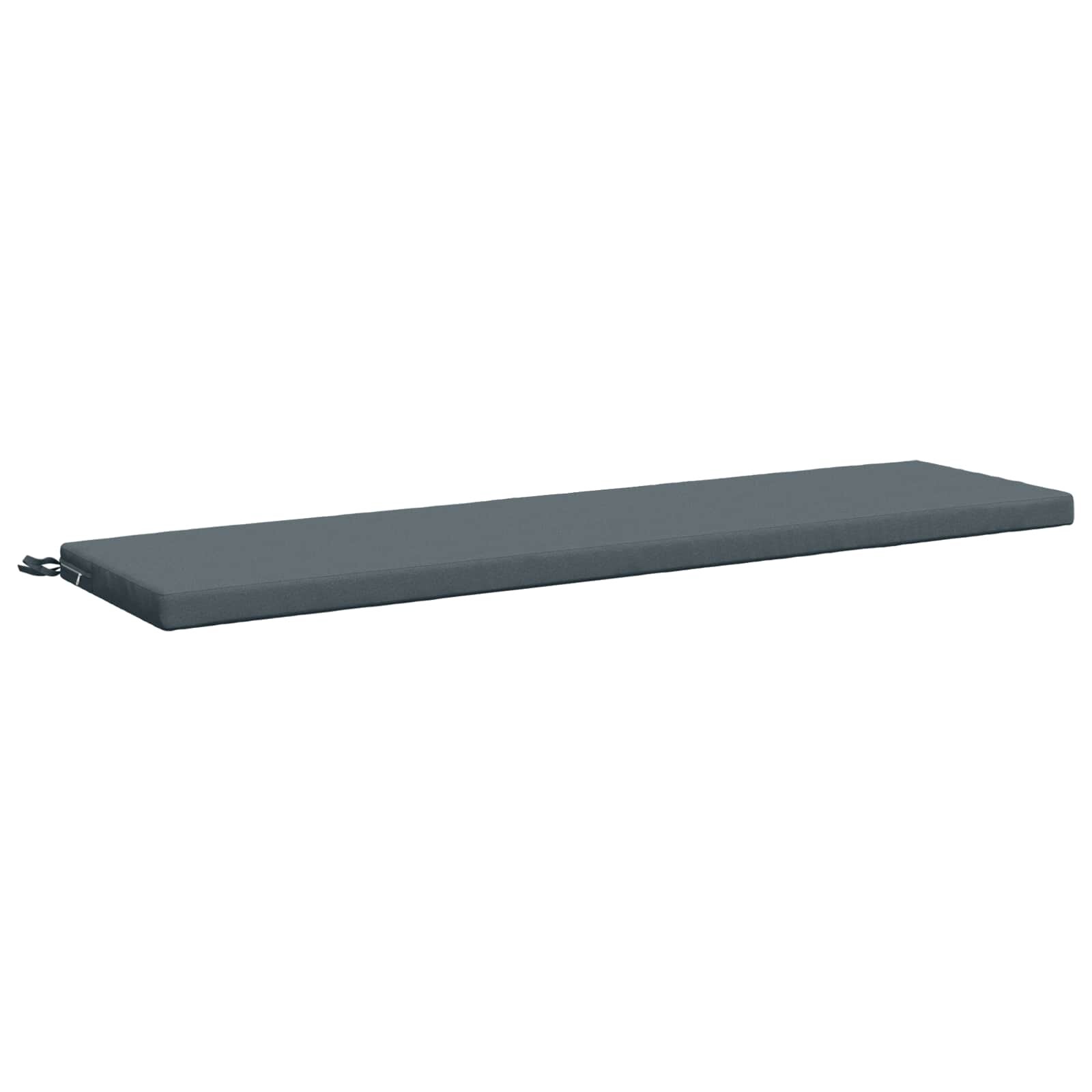 vidaXL Възглавница за пейка SOEST 100% полиестер Синьо 140 x 40 x 5 см