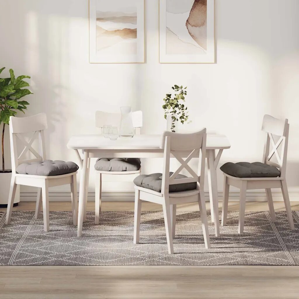 vidaXL Възглавници за седалки 4 бр. Текстил Таупе 40 x 40 x 12 см