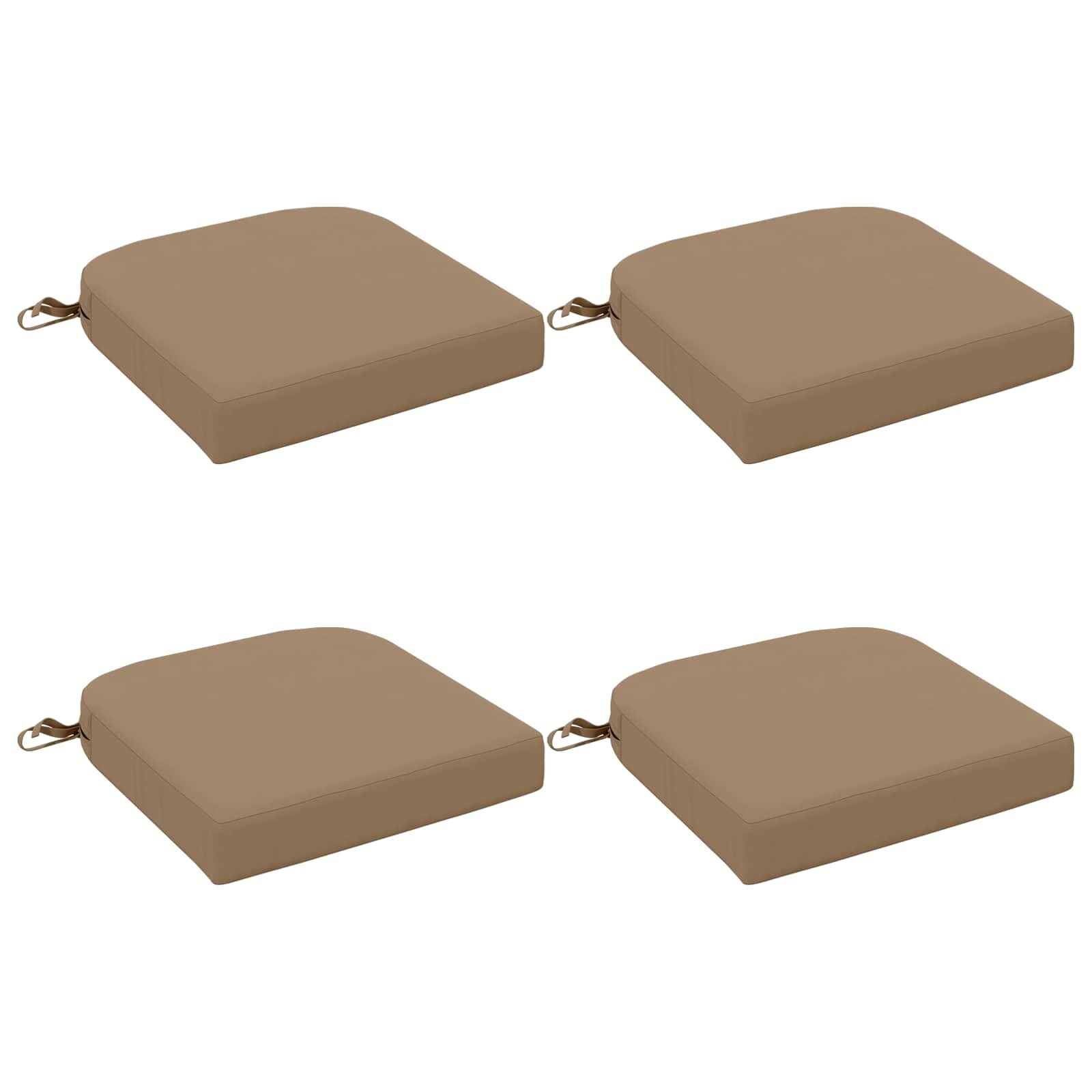 vidaXL Възглавници за седалки - 4 части SOEST 4 pcs 100% полиестер