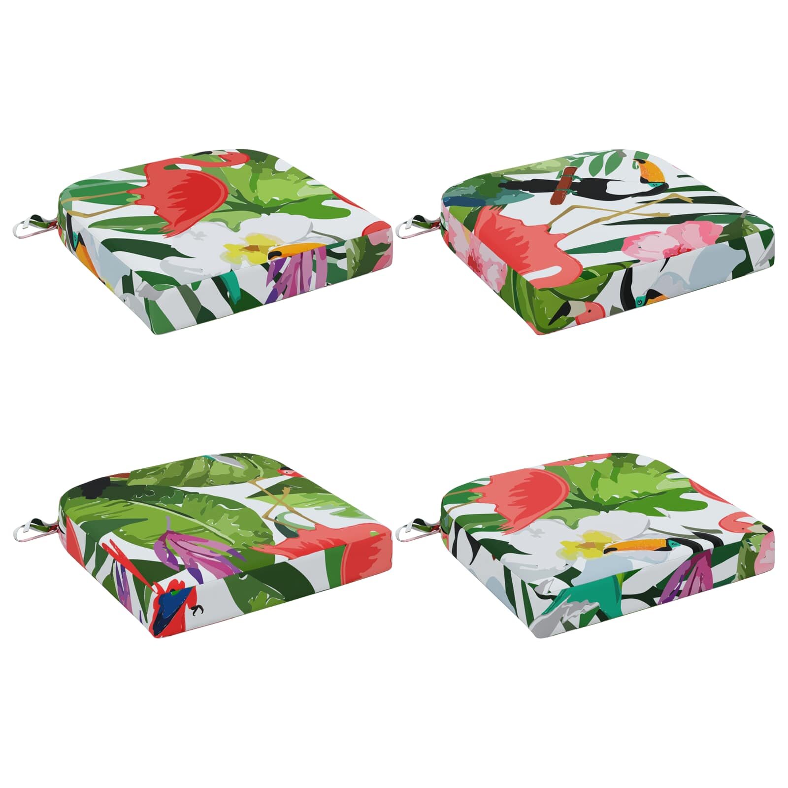 vidaXL Възглавници за седалки - 4 части SOEST 4 pcs 100% полиестер