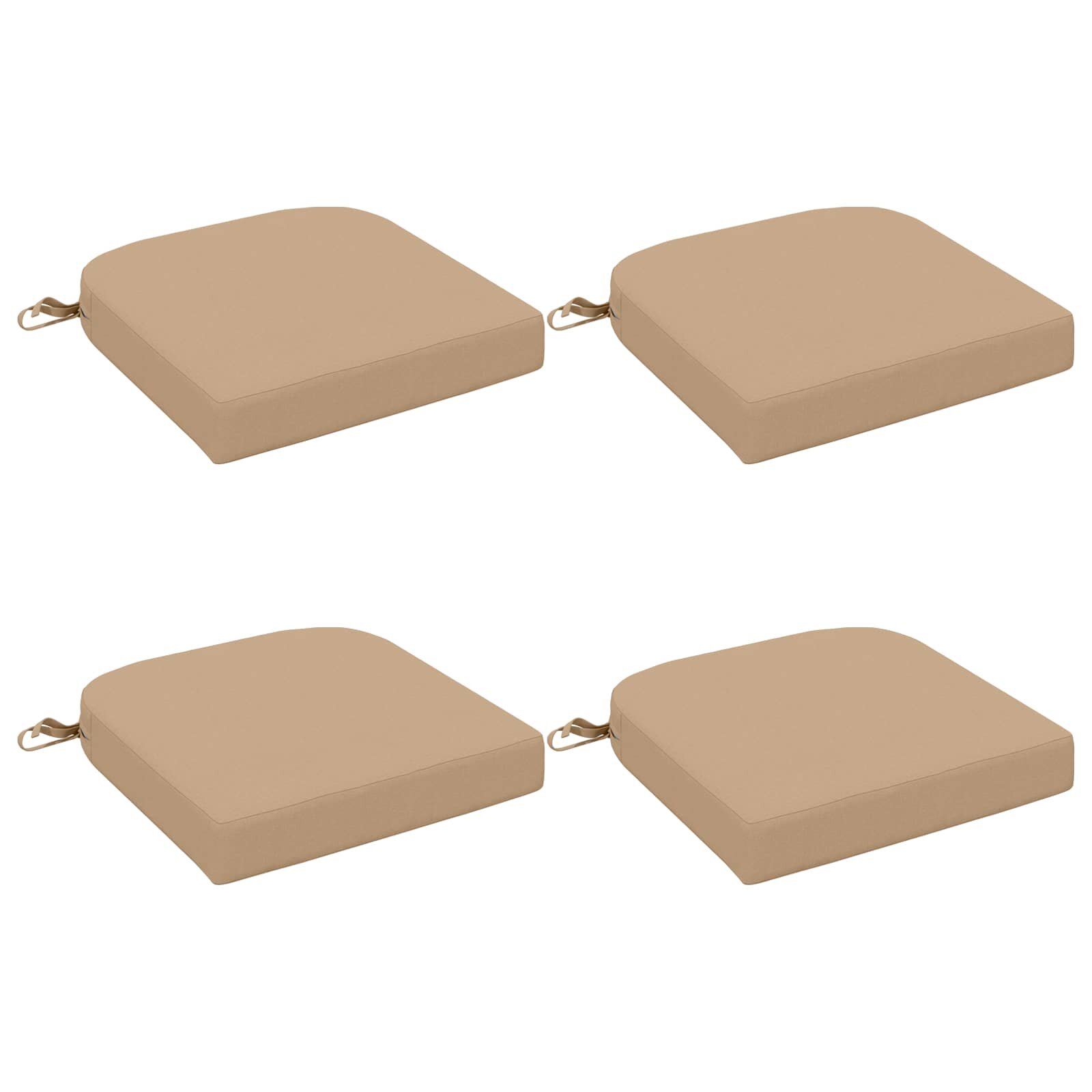 vidaXL Възглавници за седалки - 4 части SOEST 4 pcs 100% полиестер