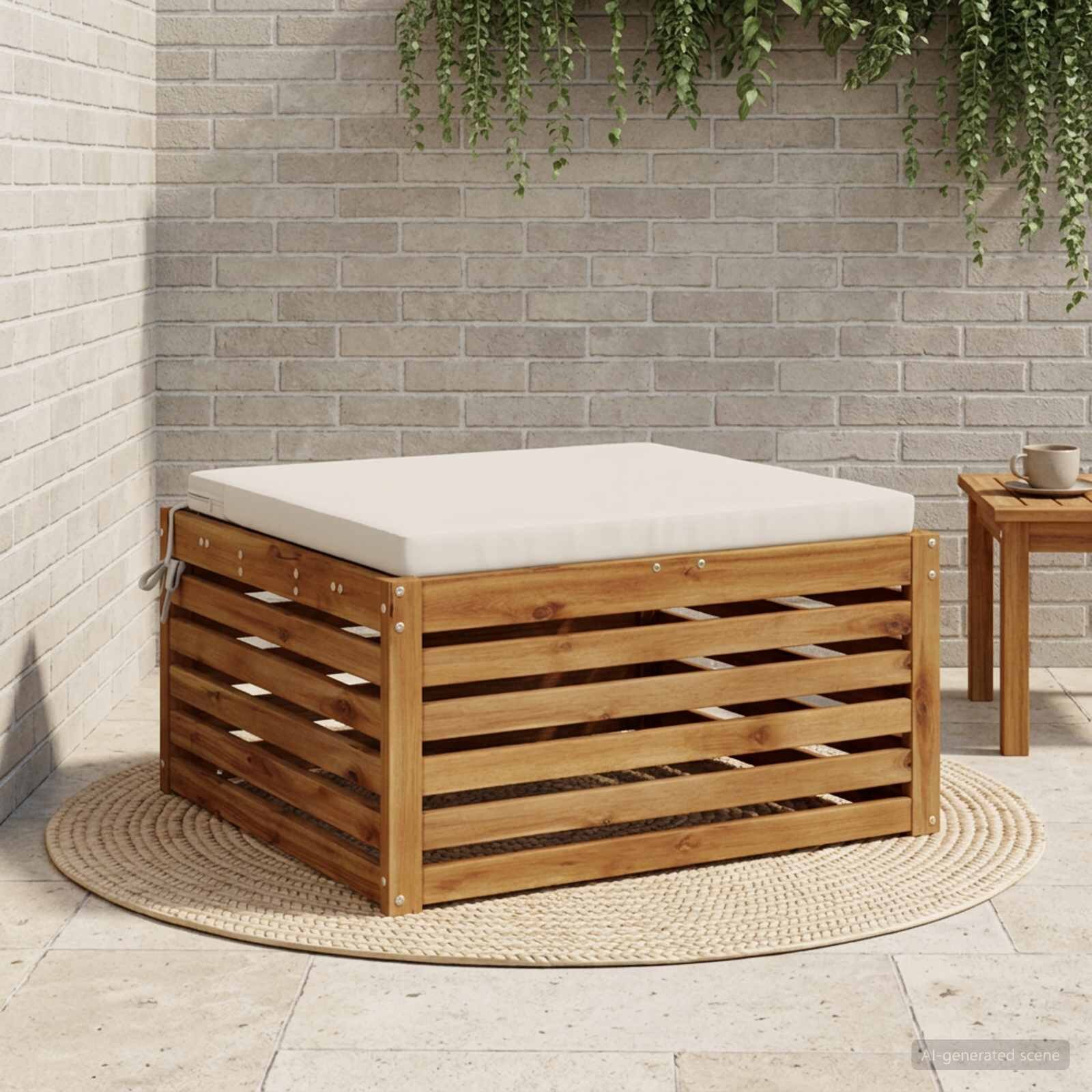 vidaXL Възглавници за седалки SOEST 100% полиестер Бяло 70 x 70 x 5 см