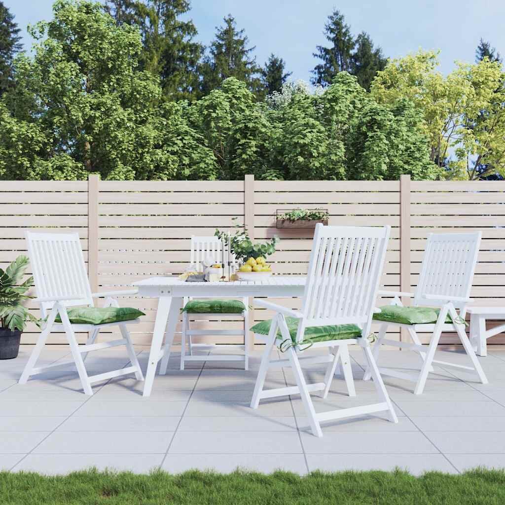 vidaXL Възглавници за столове 4 бр на листа 40x40x7 см плат