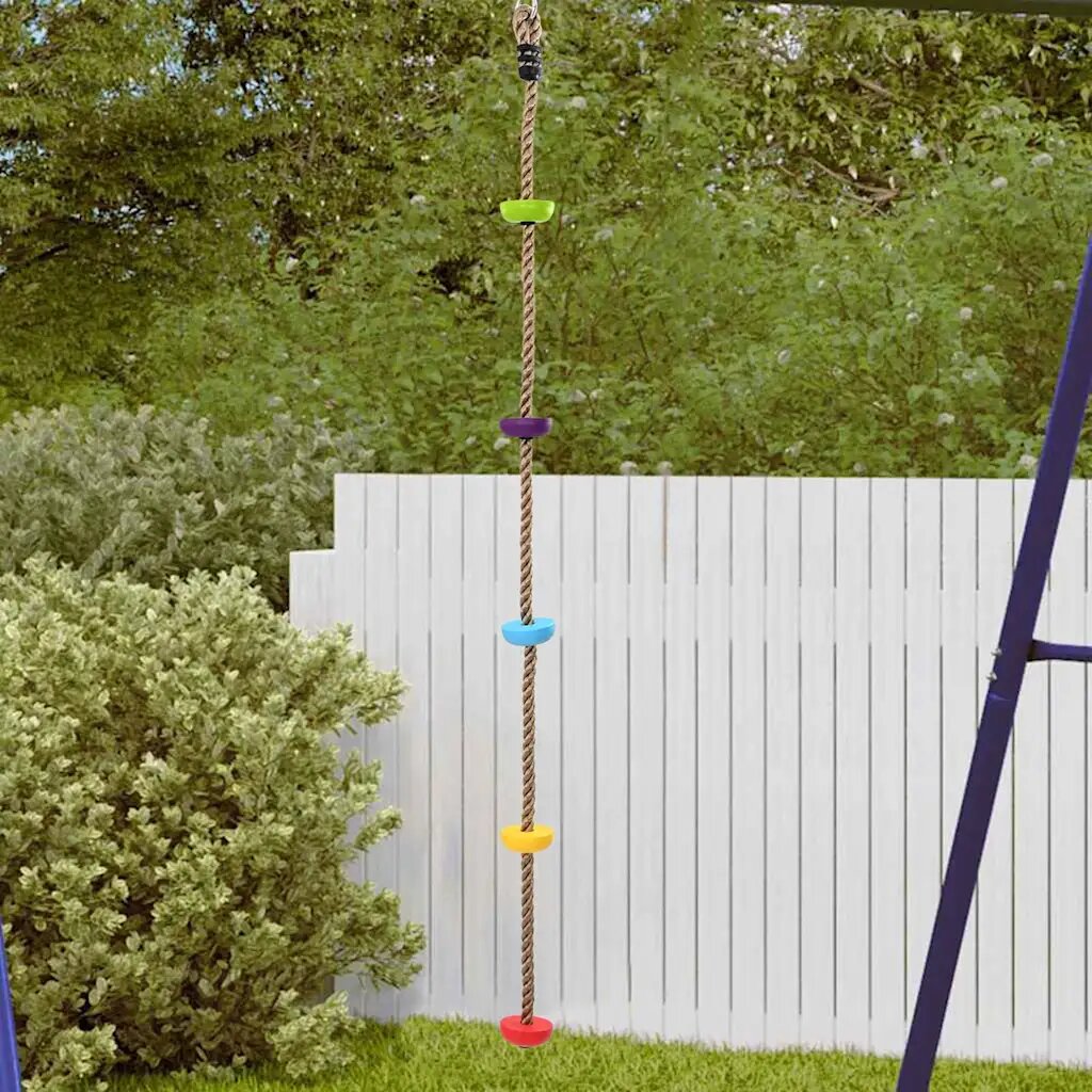vidaXL Въже за катерене Многоцветен 105 x 105 x 201 см Полиестер