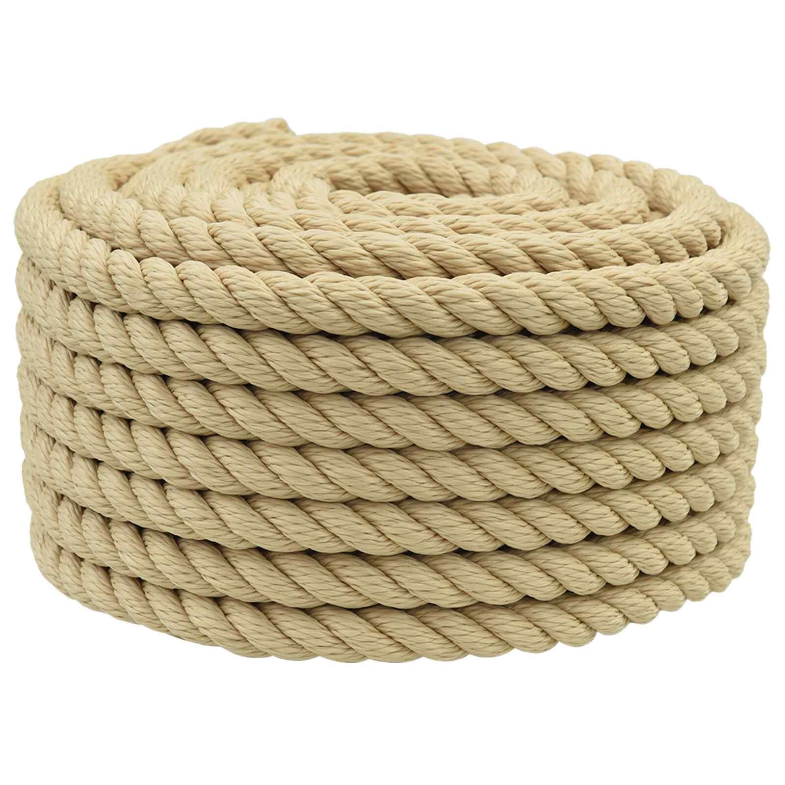vidaXL Въже за лодка 18 mm 25 m Натурално