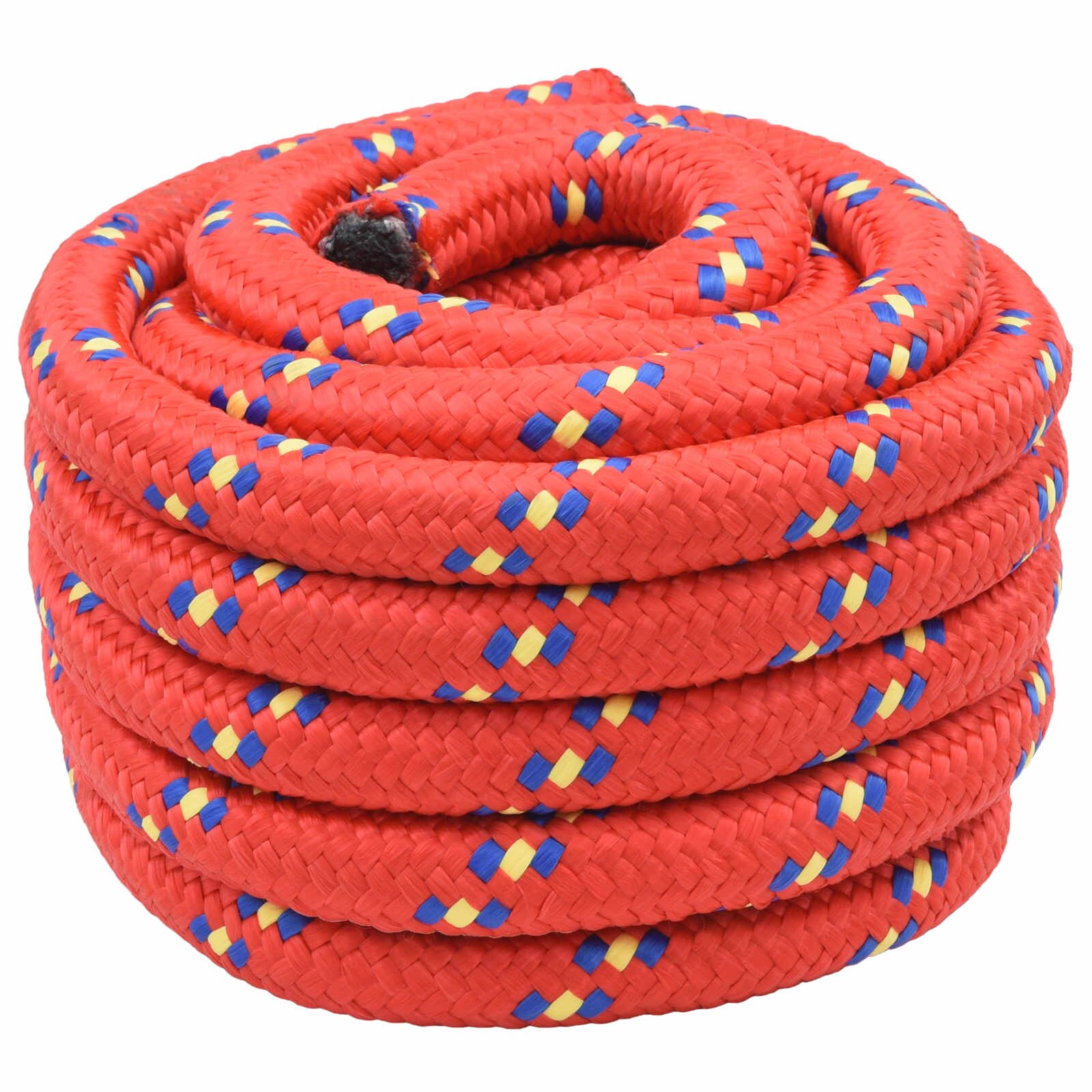 vidaXL Въже за лодка 4 mm 25 m Червено