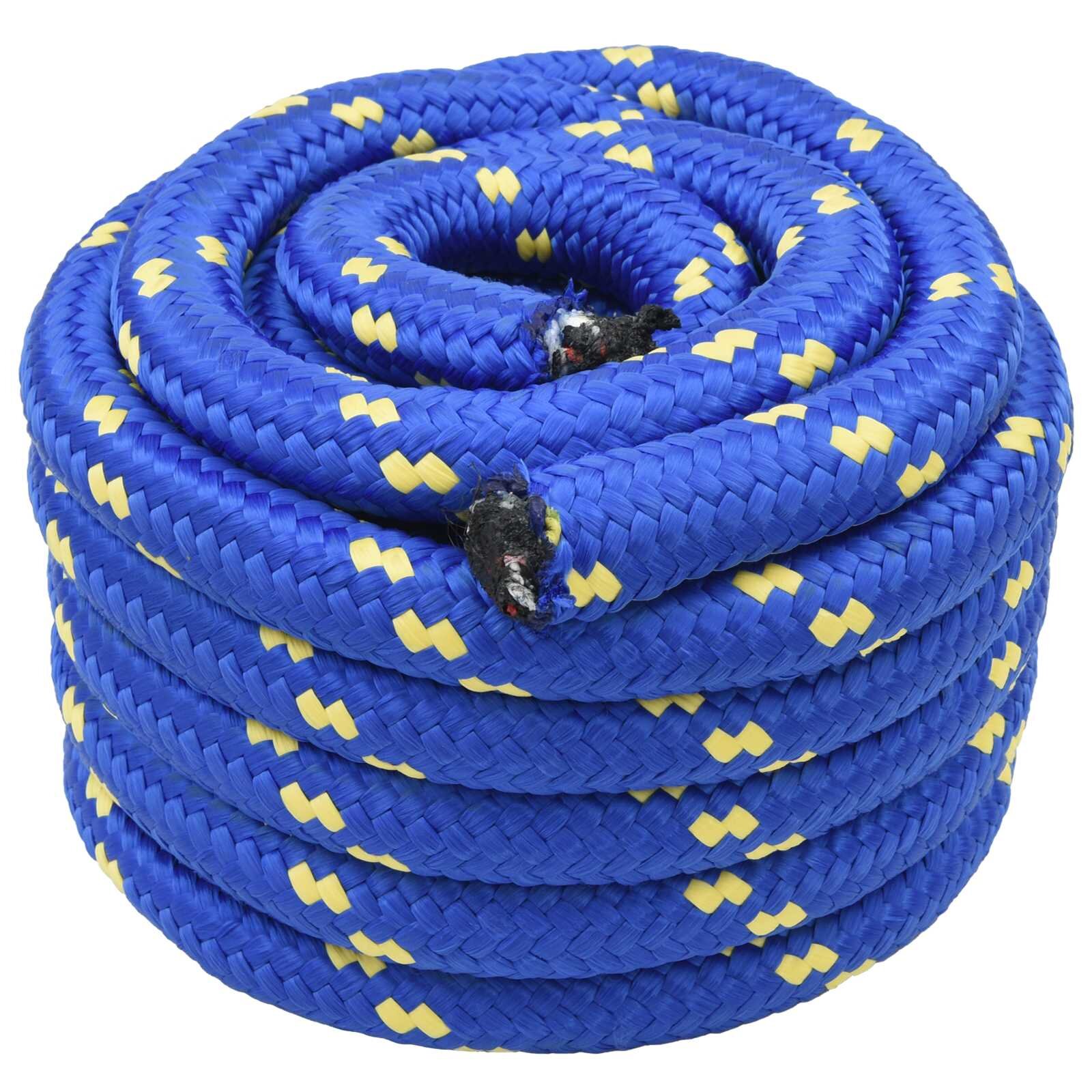 vidaXL Въже за лодка 4 mm 25 m Синьо
