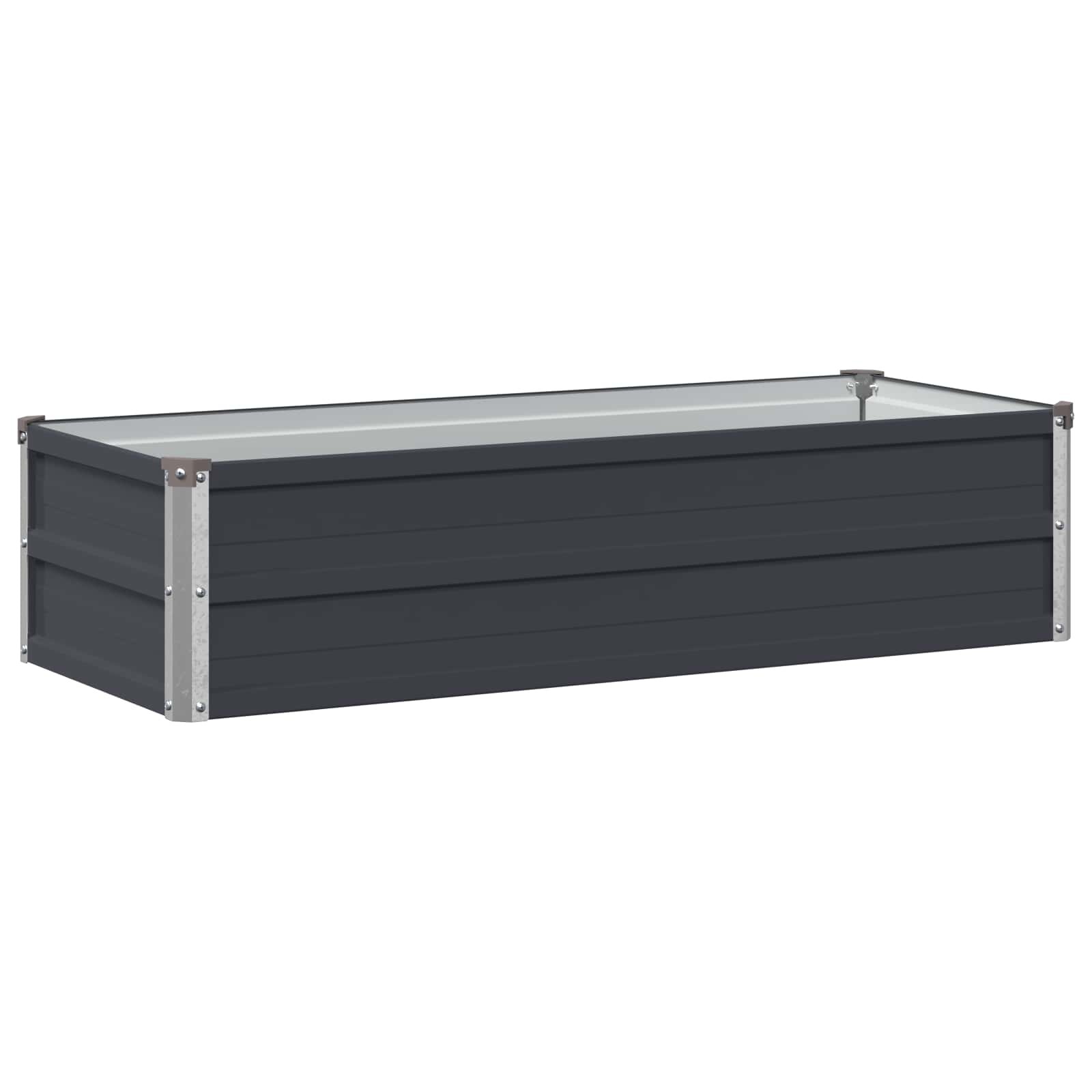 vidaXL Вдигната леха за градина Антрацит 100 x 40 x 24 см