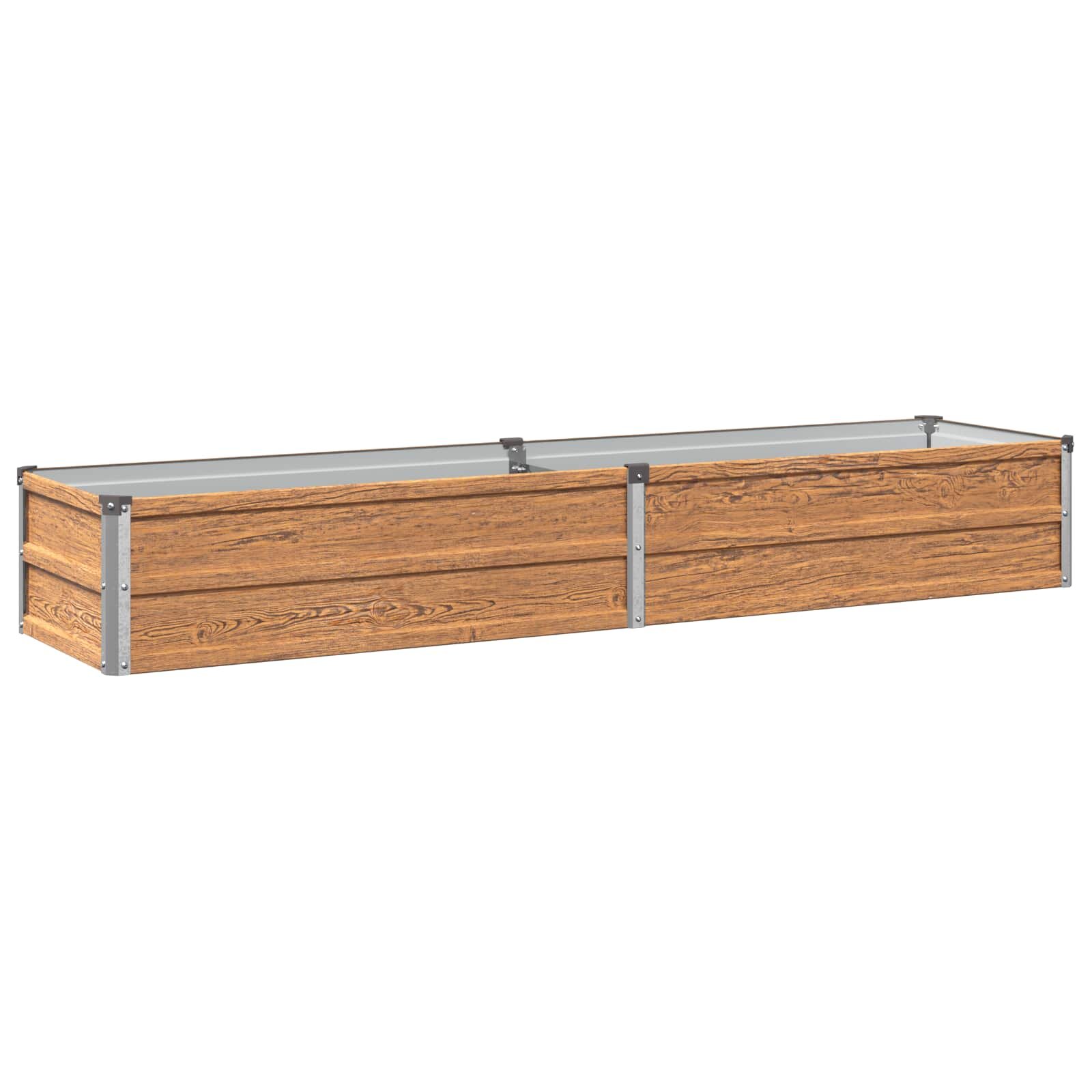 vidaXL Вдигната леха за градина Дървен кафяв 160 x 40 x 24 см