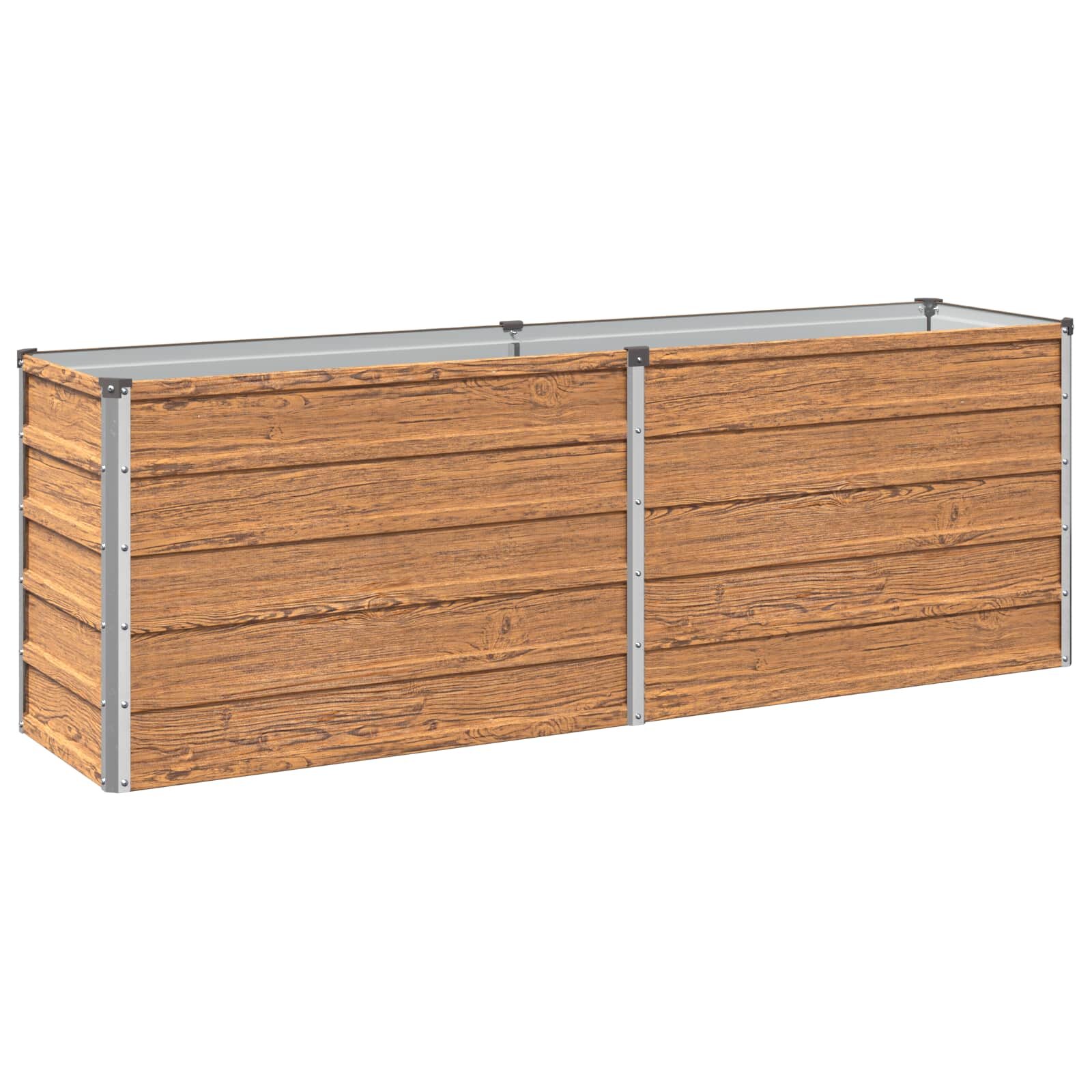 vidaXL Вдигната леха за градина Дървен кафяв 160 x 40 x 55 см